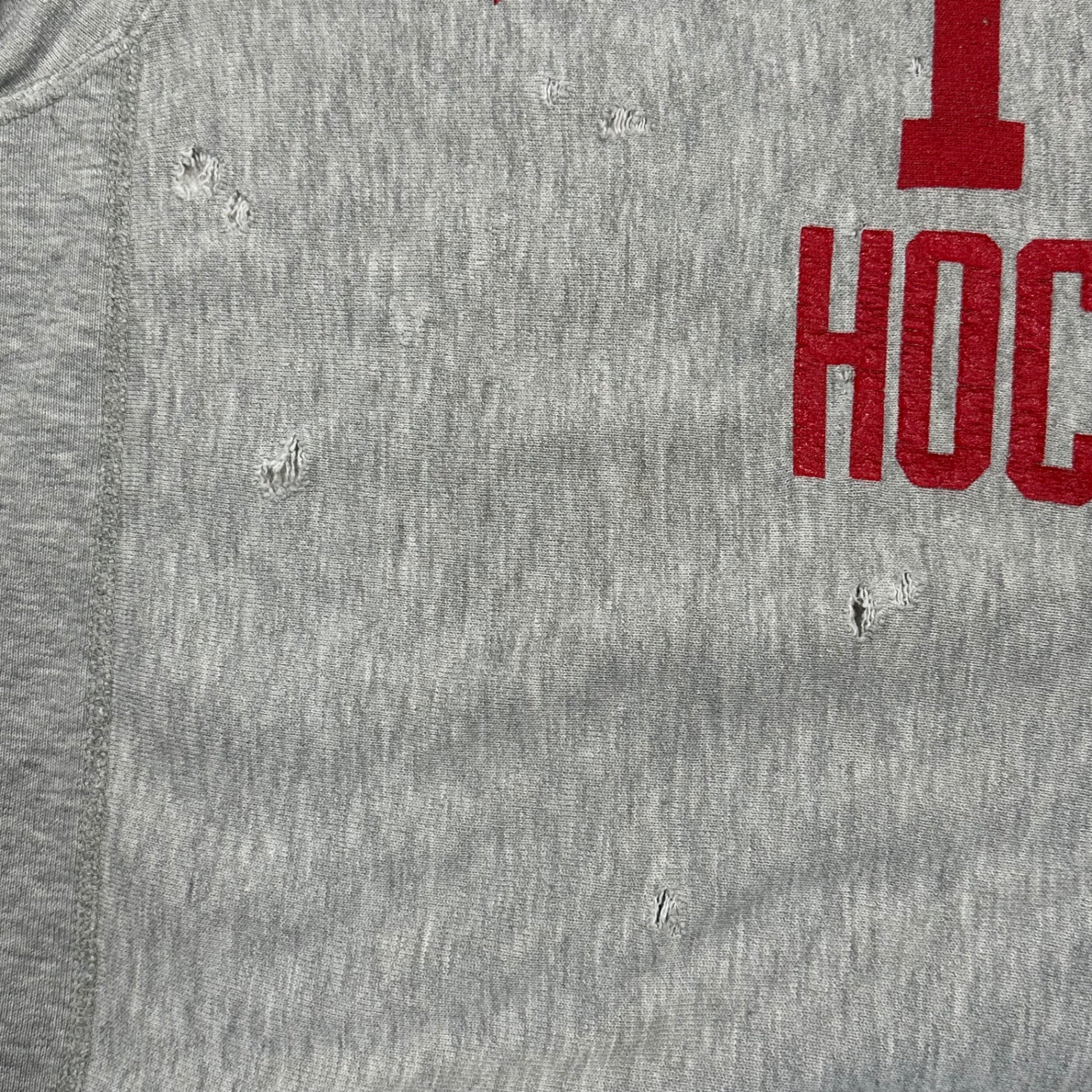 Champion(チャンピオン) 90's ”BOSTON UNIVERSITY 14 HOCKEY” Reverse Weave Sweatshirt リバースウィーブ スウェット XL ライトグレー 90年代 刺繍タグ BOLO ボロ ヴィンテージ