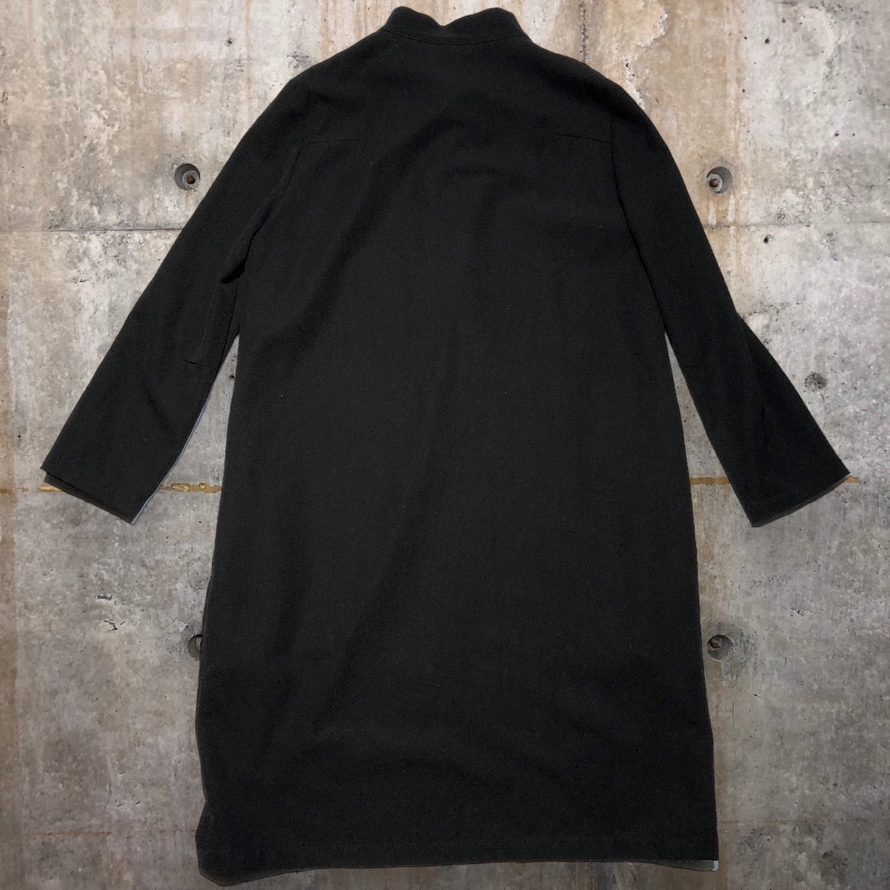 LIMI feu(リミフゥ) ウールギャバワンピース LD-D01-100 S ブラック