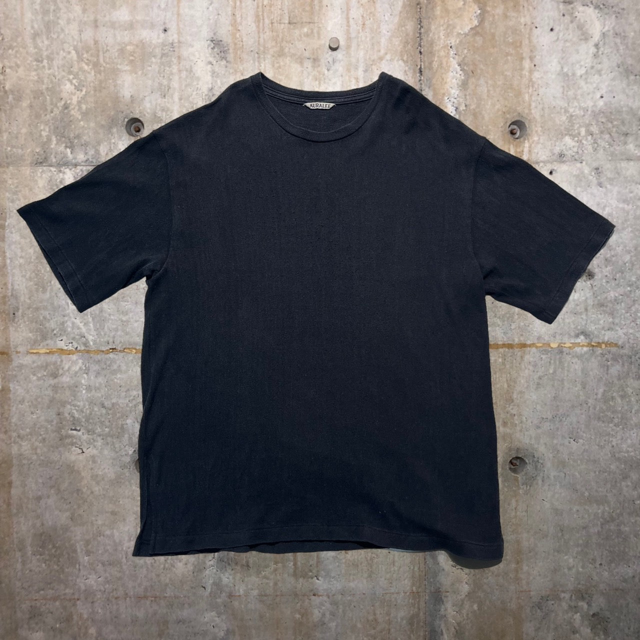 AURALEE(オーラリー) シルクビッグTシャツ 3(Sサイズ程度) ブラック