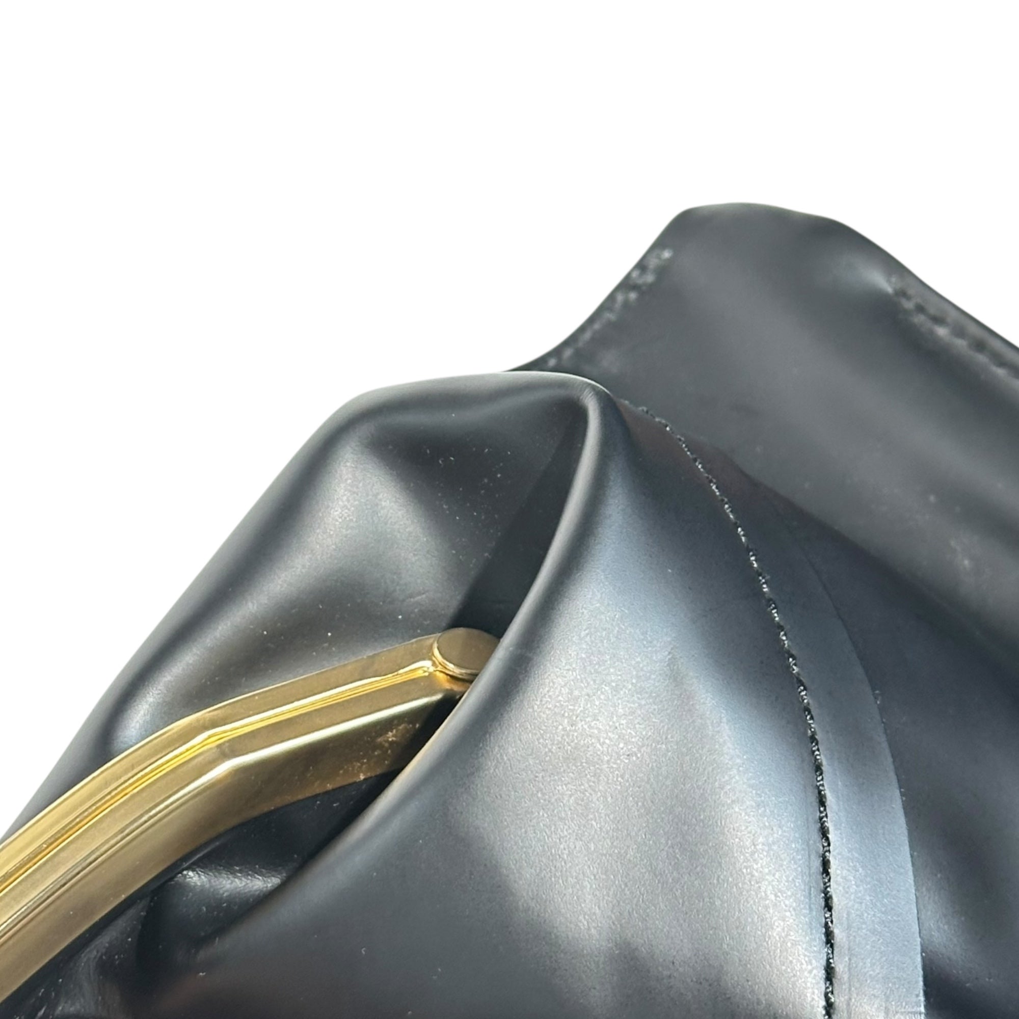 tricot COMME des GARCONS(トリココムデギャルソン) Cow leather coin purse shoulder bag カウ レザー がま口 ショルダー バッグ TA-K204 ブラック ワン トート