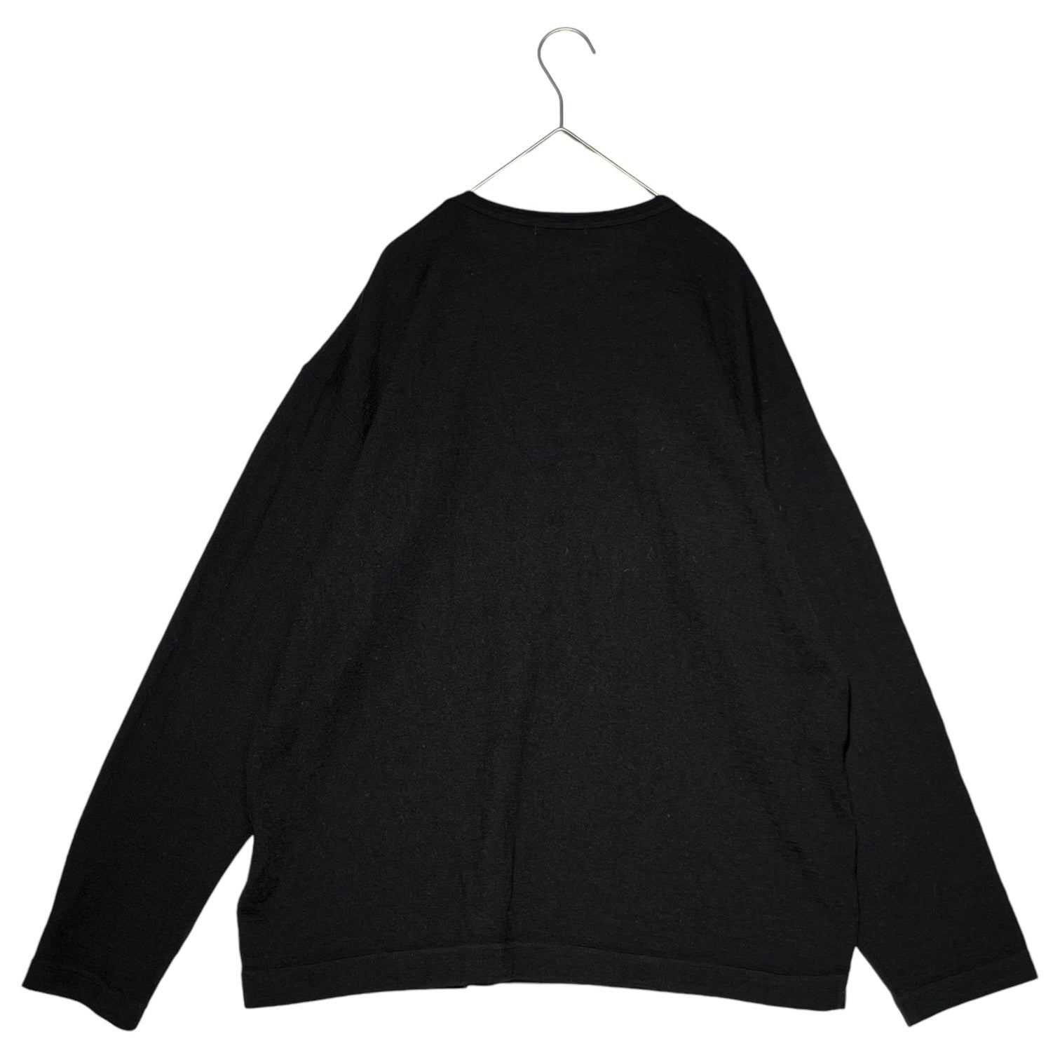 COMME des GARCONS HOMME(コムデギャルソンオム) 90's long sleeve wool cut and sew 90年代 長袖 ウール カットソー HT-040090 FREE ブラック AD1997