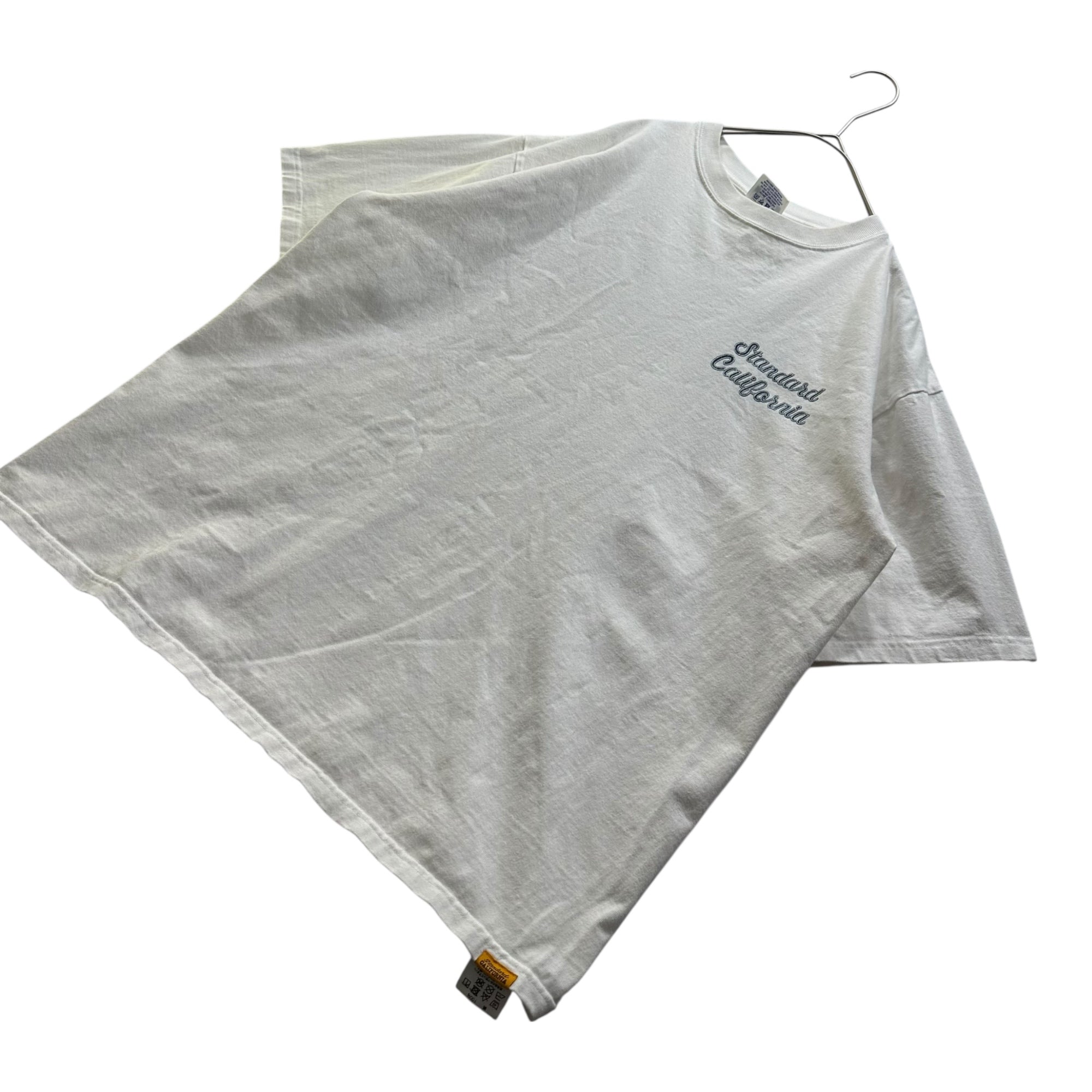 STANDARD CALIFORNIA(スタンダードカリフォルニア) SD Heavyweight Modern Twist Signs Logo T ロゴ 半袖 Tシャツ L ホワイト