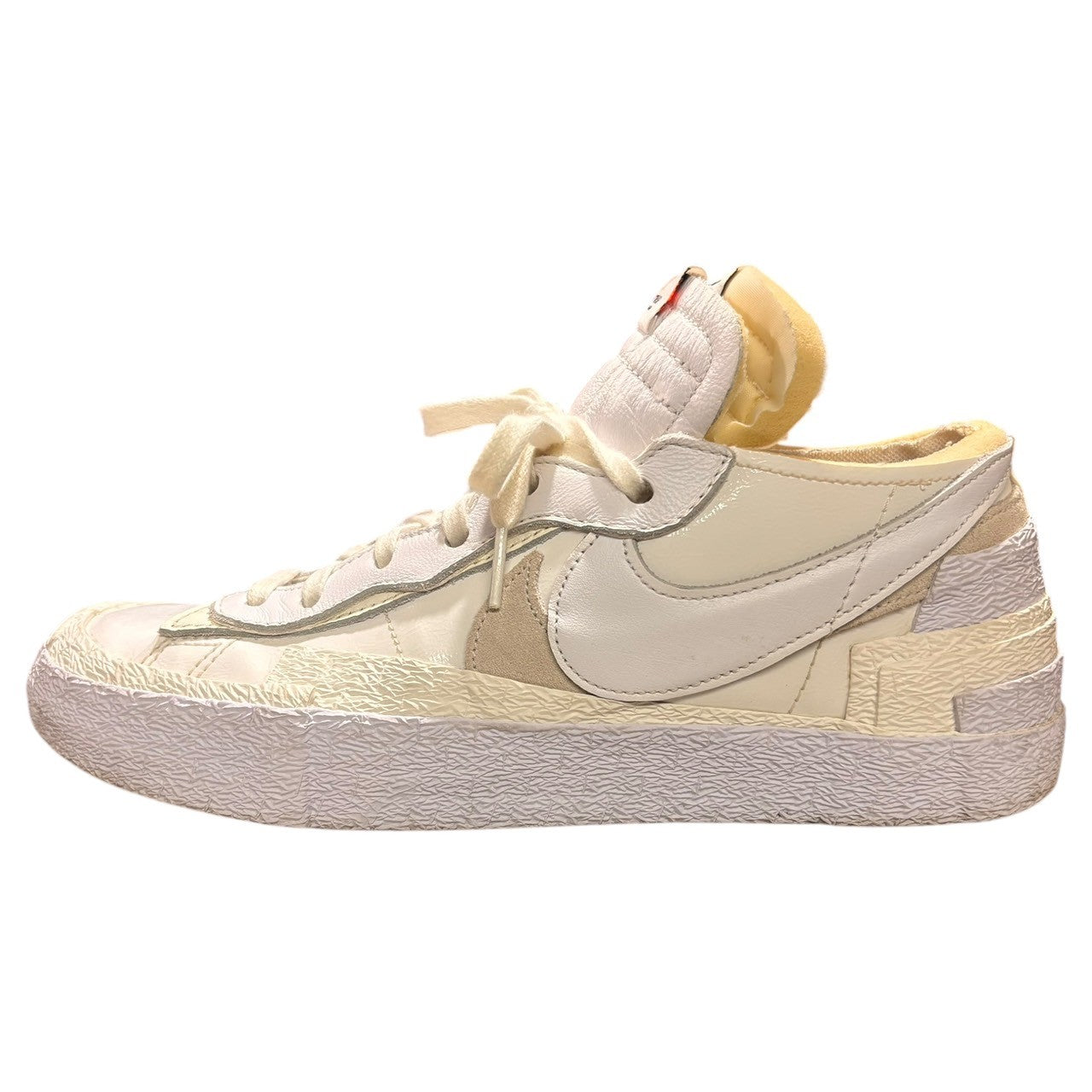 NIKE×SACA(ナイキ×サカイ) Blazer Low "White Patent Leather" ブレザー ロー DM6443-100 27cm ホワイト 箱付 ローカット スニーカー