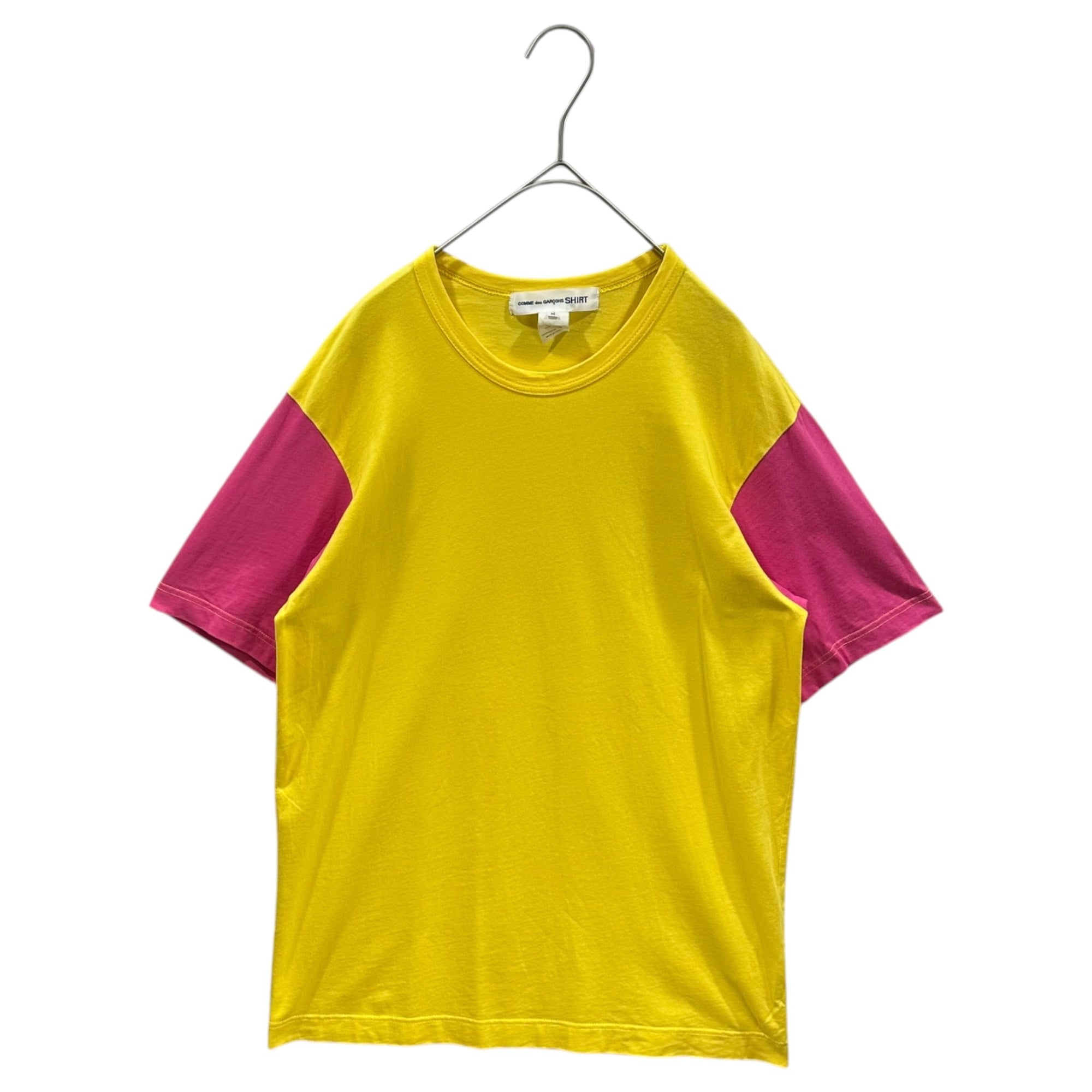 COMME des GARCONS SHIRT(コムデギャルソンシャツ) Two-Tone S/S T-Shirt バイカラー 半袖 Tシャツ S23120 M イエロー