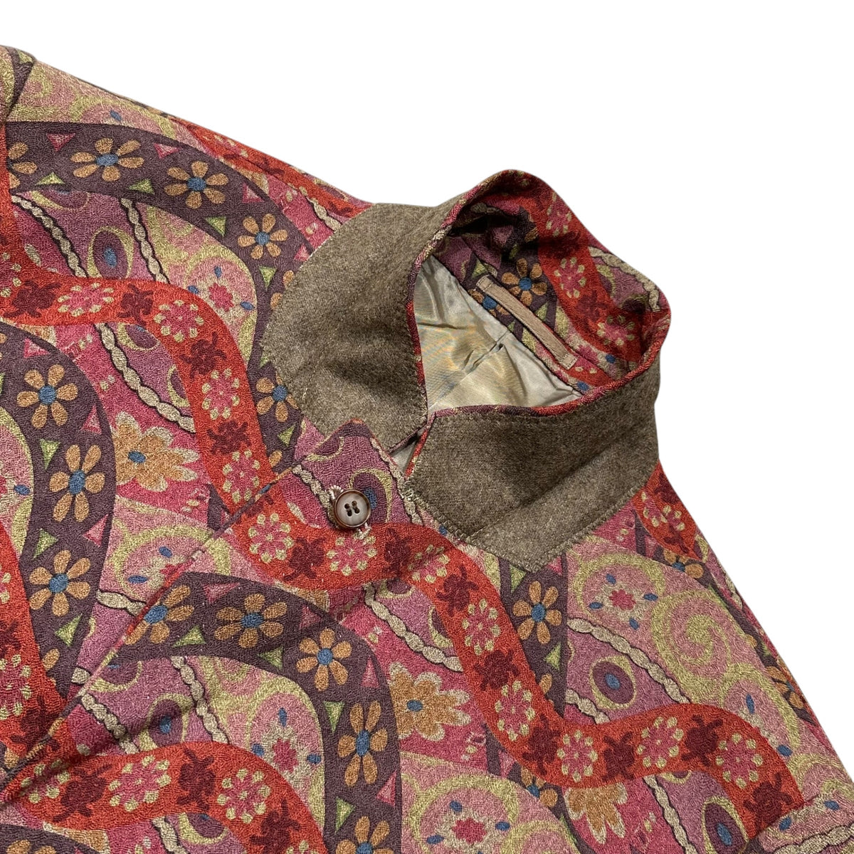 COMME des GARCONS HOMME PLUS(コムデギャルソンオムプリュス) 2001AW Psychedelic Period All-Over Print Tailored Jacket サイケ 期 総柄 テーラード ジャケット PC-J009 M レッド AD2001 00s アーカイブ