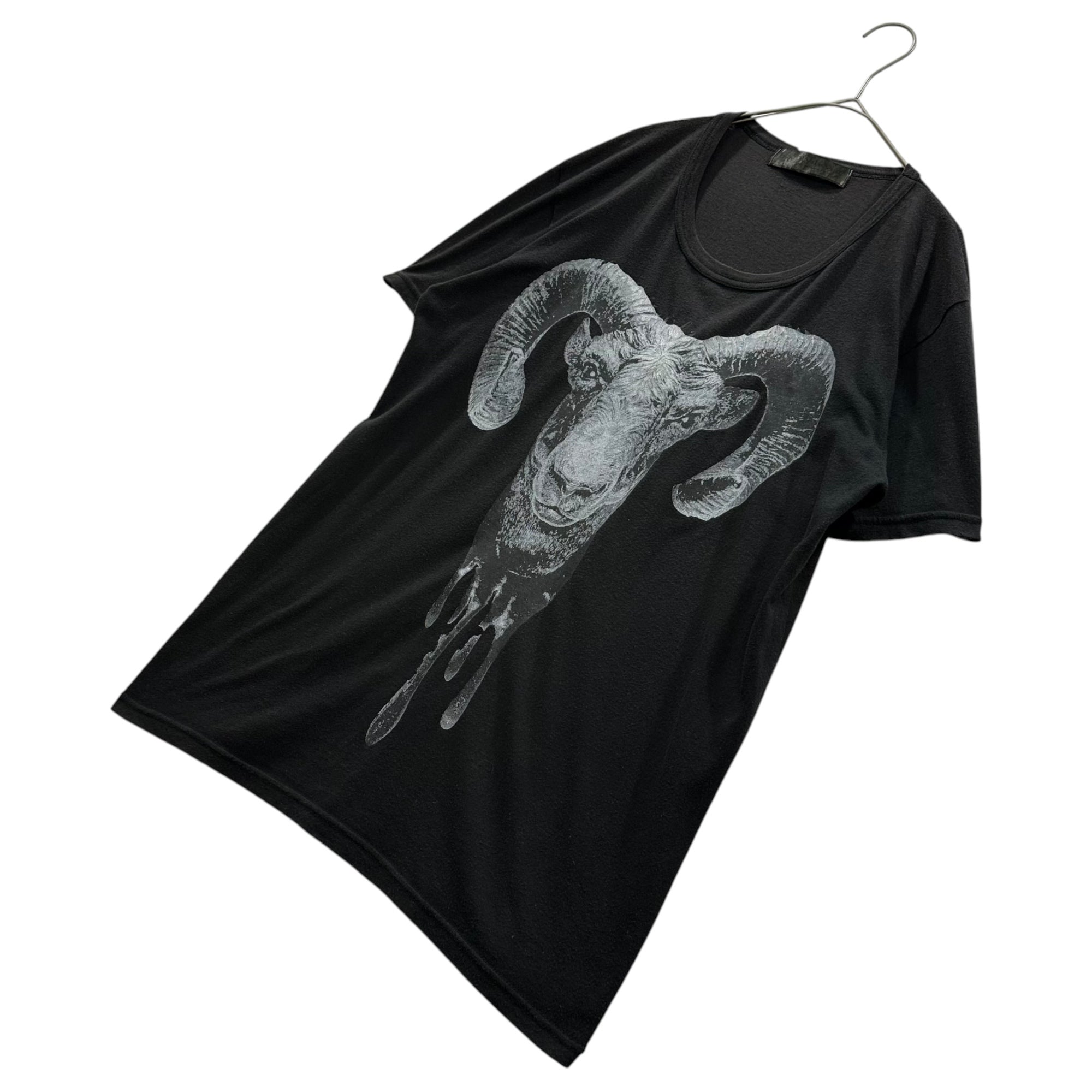 beauty:beast(ビューティービースト) 1990's RAM PRINT TEE 羊 プリント Tシャツ XL ブラック 90年代 ラメ