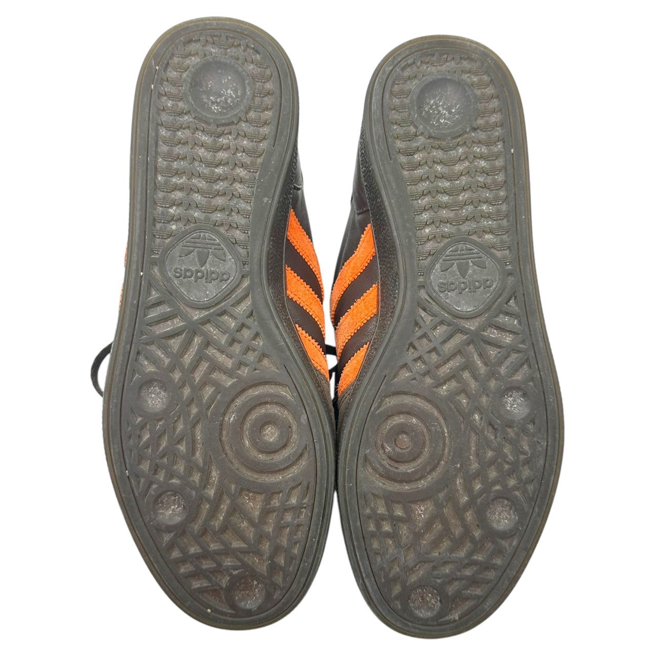 adidas×Shukyu×E-WAX(アディダス×シュウキュウ×イーワックス) Handball Spezial "Brown" ハンドボール スペツィアル "ブラウン" HP6694 27cm ブラウン×オレンジ ローカット スニーカー コラボ 箱付