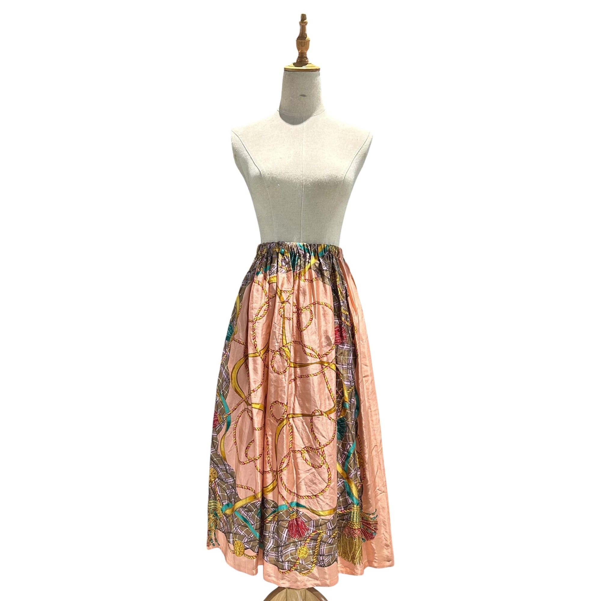 COMME des GARCONS(コムデギャルソン) 1999SS Aoyama Exclusive Silk Scarf Skirt 青山限定 シルク スカーフ スカート KX-912010 FREE ピンク AD1998