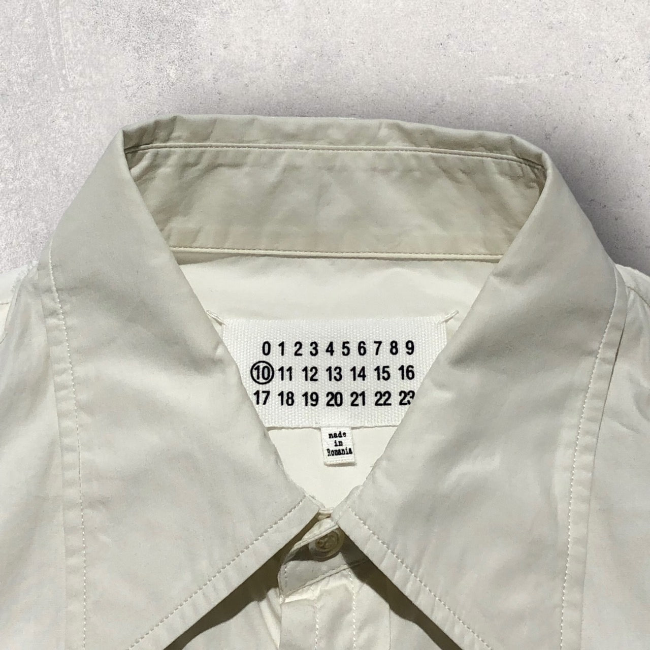 Maison Margiela(メゾンマルジェラ) 18SSカッティング加工オーバーサイズシャツ 40(Lサイズ程度) ホワイト