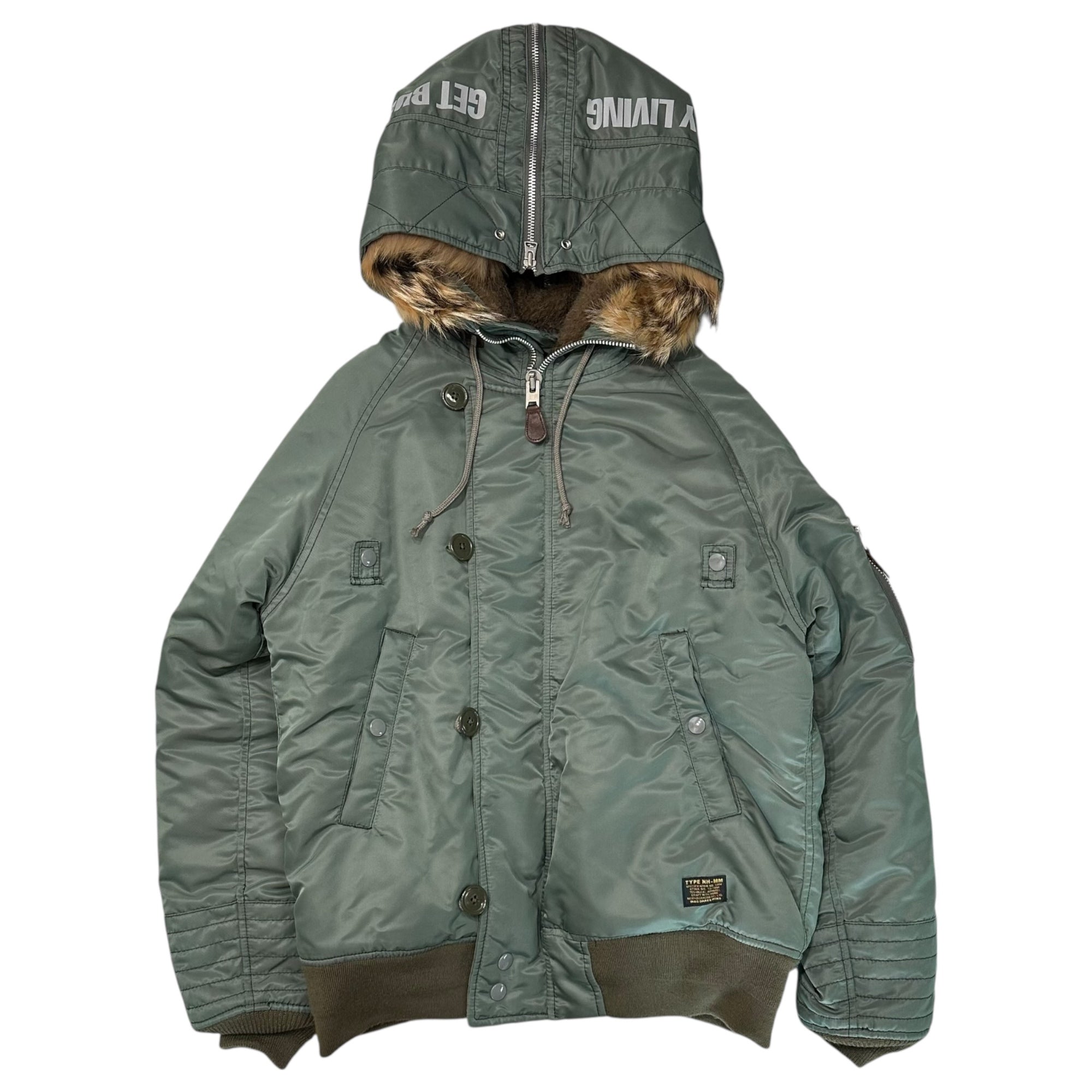 NEIGHBORHOOD(ネイバーフッド) 17AW N-2D / N-JKT フライト ジャケット 172SZNH-JKM05 S カーキ