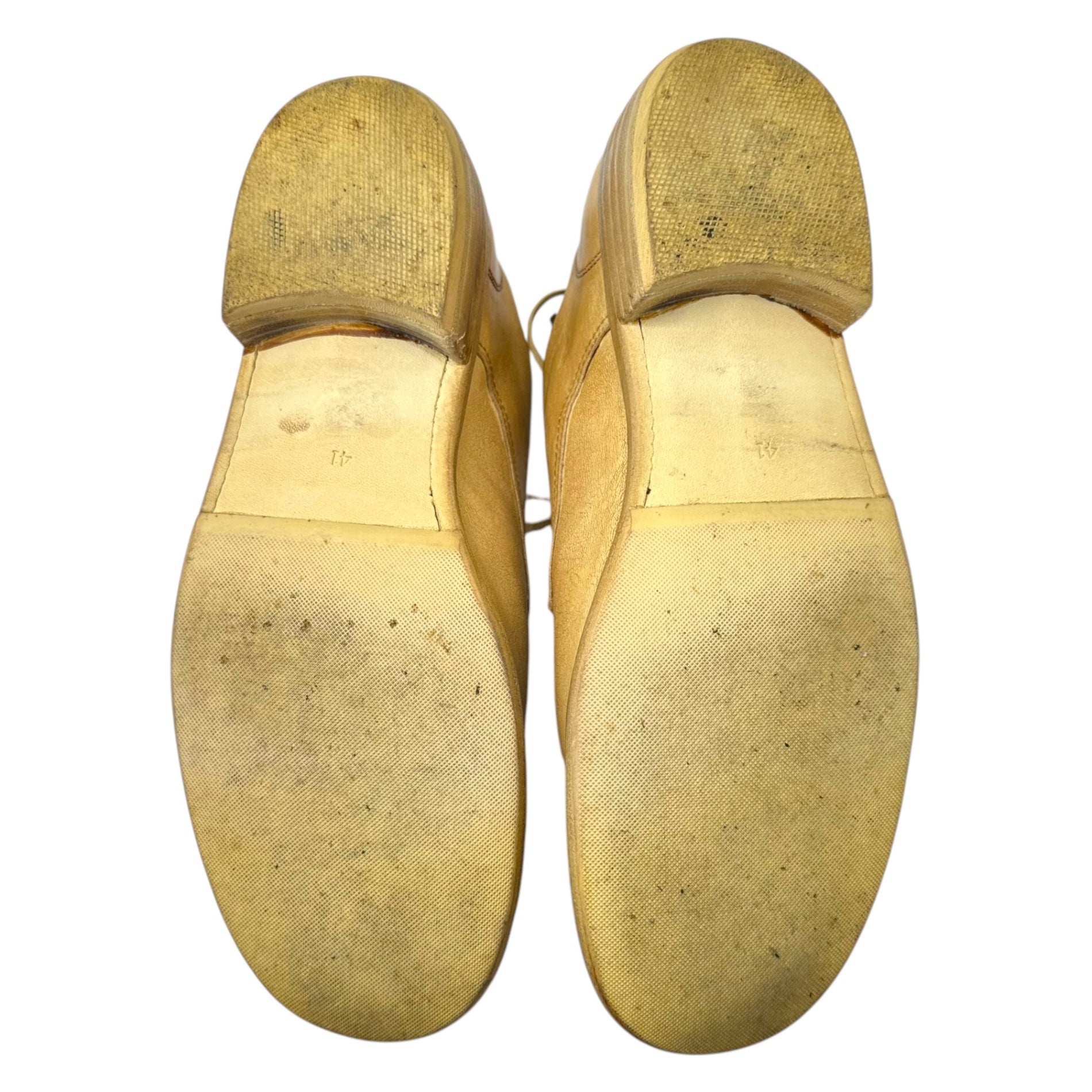 GUIDI(グイディ) DONKEY FULL GRAIN ダービー シューズ 992 41(26.5cm程度) ベージュ レザー シューズ 革靴 箱付