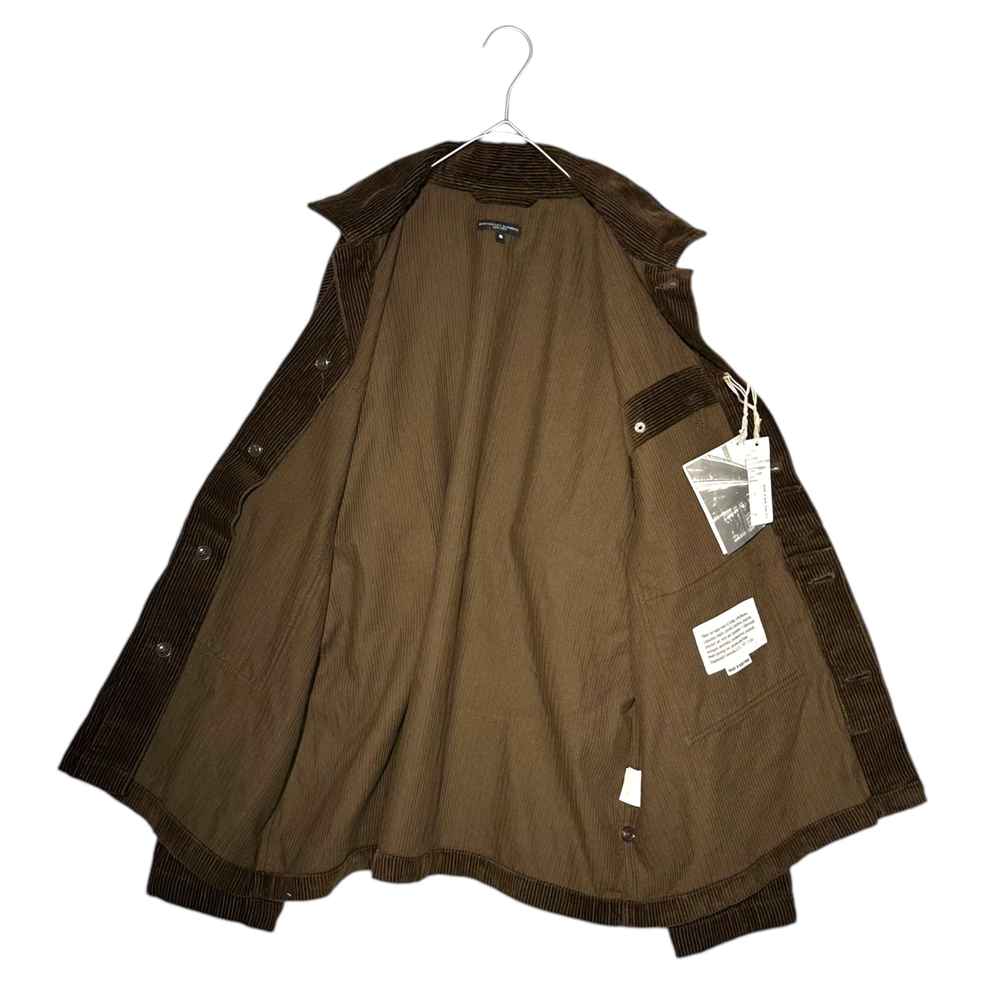 Engineered Garments(エンジニアードガーメンツ) for NEPENTHES Fatigue Shirt-8W Corduroy ネペンテス限定 コーデュロイ ファティーグ シャツ ジャケット S ブラウン