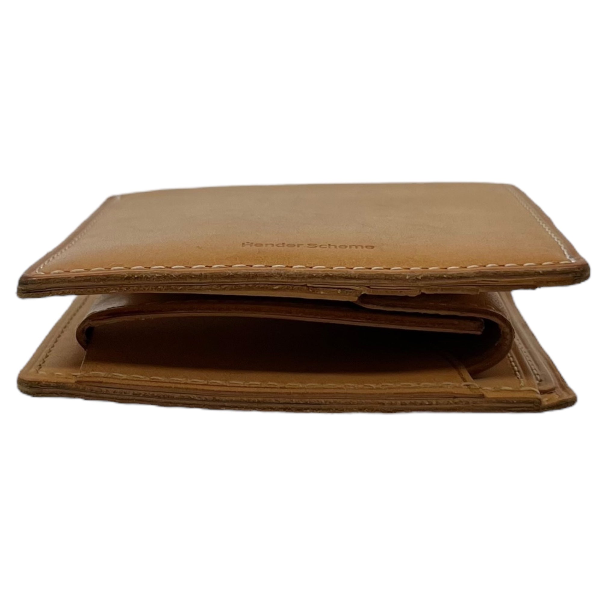 Hender Scheme(エンダースキーマ) half folded wallet 2つ折り レザー ウォレット ナチュラル ヌメ革 財布