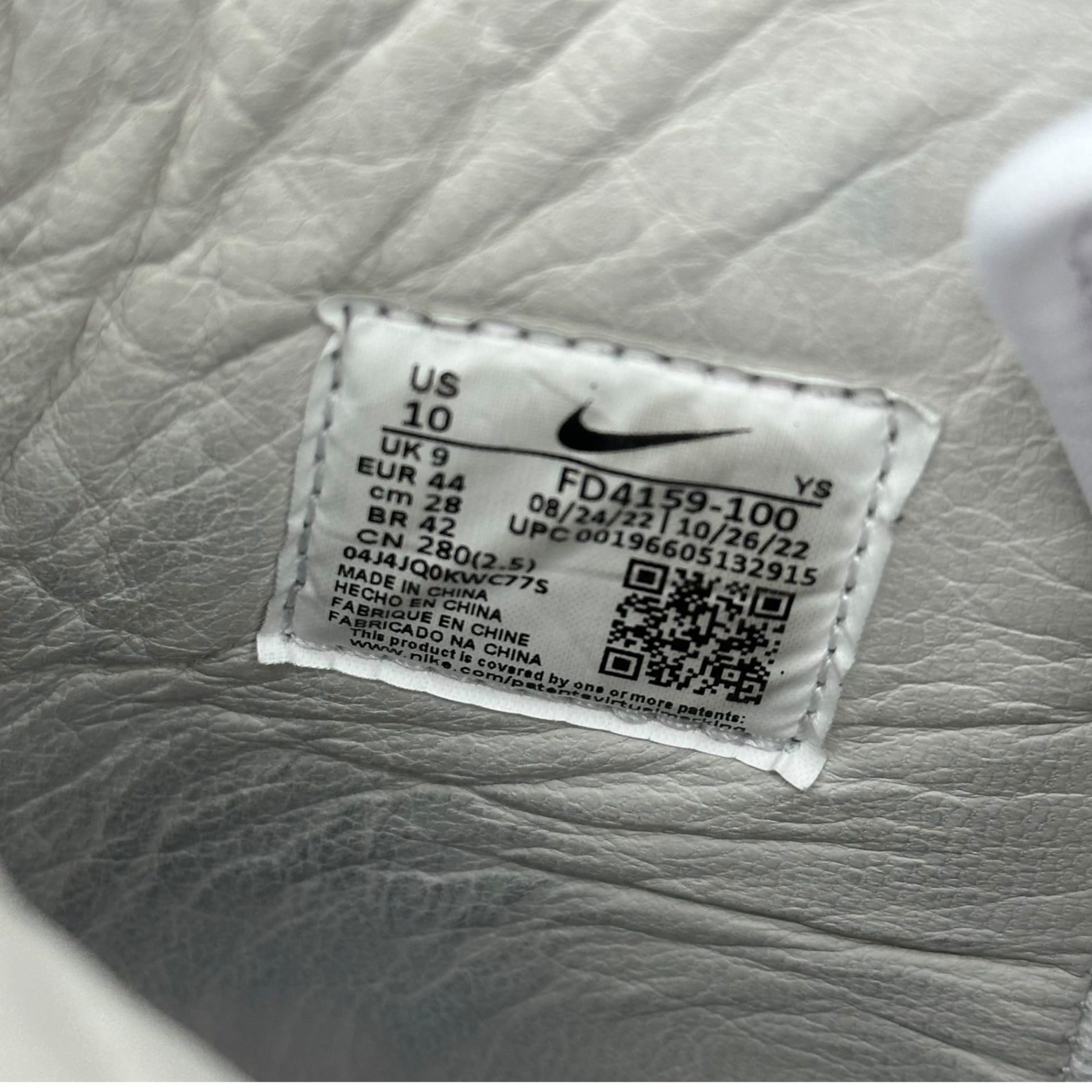 NIKE×COMME des GARCONS HOMME PLUS(ナイキ×コムデギャルソンオムプリュス) TERMINATOR HIGH SP ターミネーター ハイ FD4159-100 28cm ホワイト×ブルー ハイカット スニーカー コラボ