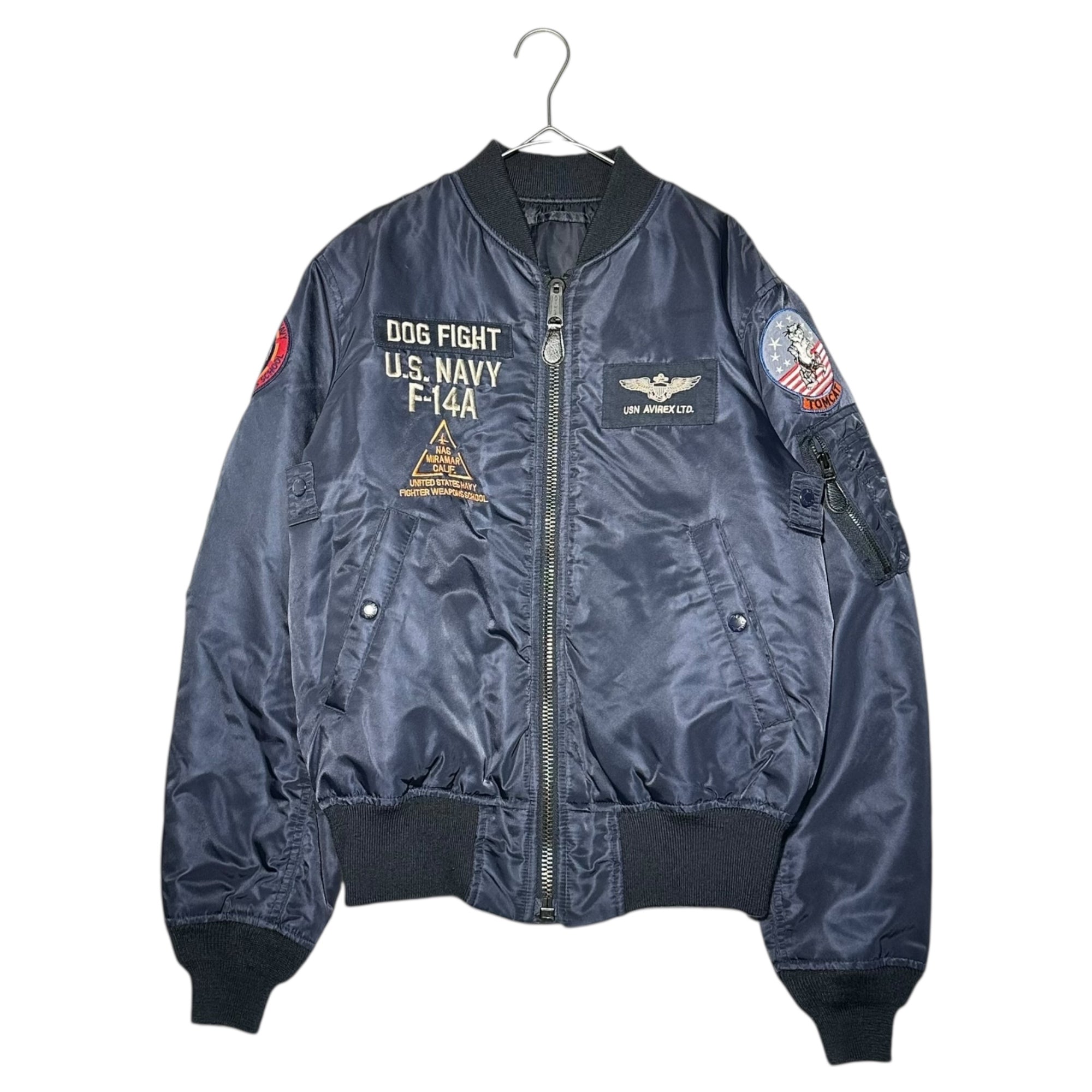 AVIREX(アヴィレックス) TOMCAT MA-1 TOPGUN トムキャット フライト ジャケット トップガン 783-3952033 M ネイビー ボンバー ワッペン