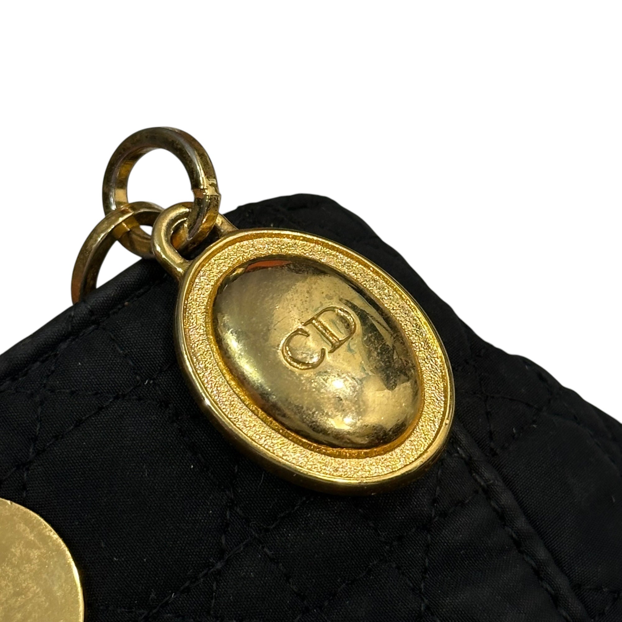 Christian Dior(クリスチャンディオール) Lady Dior Cannage Handbag レディディオール カナージュ ハンド バッグ ブラック キルティング