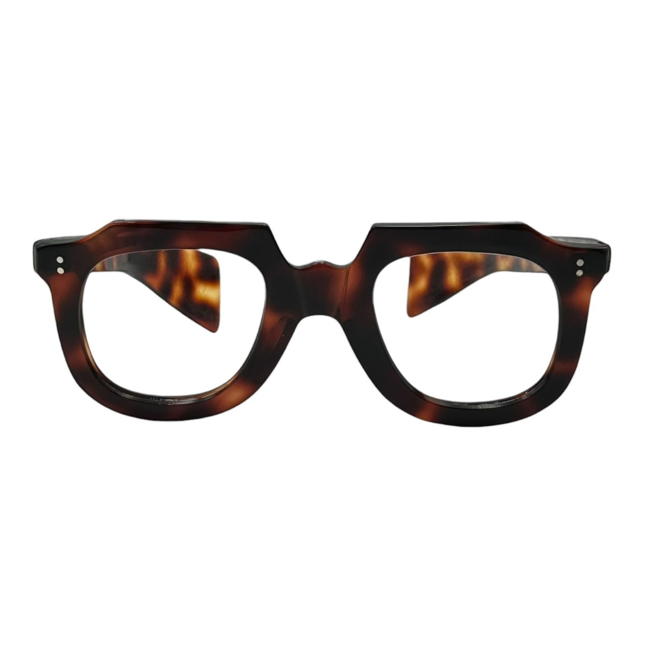 FRENCH VINTAGE(フレンチ ヴィンテージ) 40's GARGOYLE Tortoiseshell eyeglass frames 40年代 ガーゴイル 鼈甲 眼鏡 サングラス フレーム ブラウン 芯無し 1940年代 アバンギャルド 稀少
