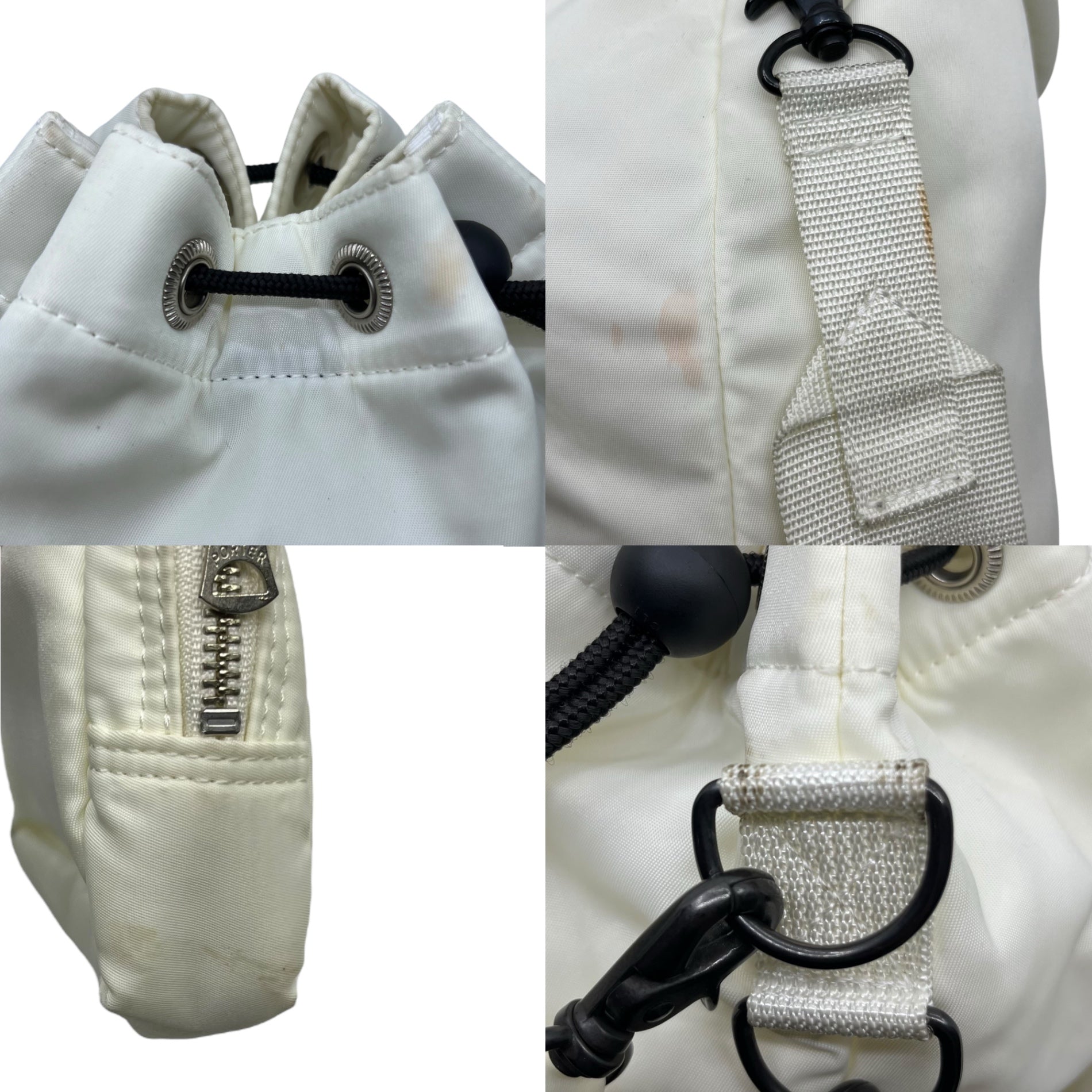 TOGA × PORTER(トーガ×ポーター) TANKER 3WAY string bag 巾着 ショルダー バッグ ストリング バッグ 390-92215 ホワイト ハンド