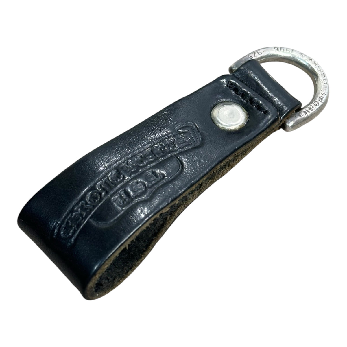 CHROME HEARTS(クロムハーツ) BELT LOOP D RING Dリング クロスボールベルトループ ブラック×シルバー
