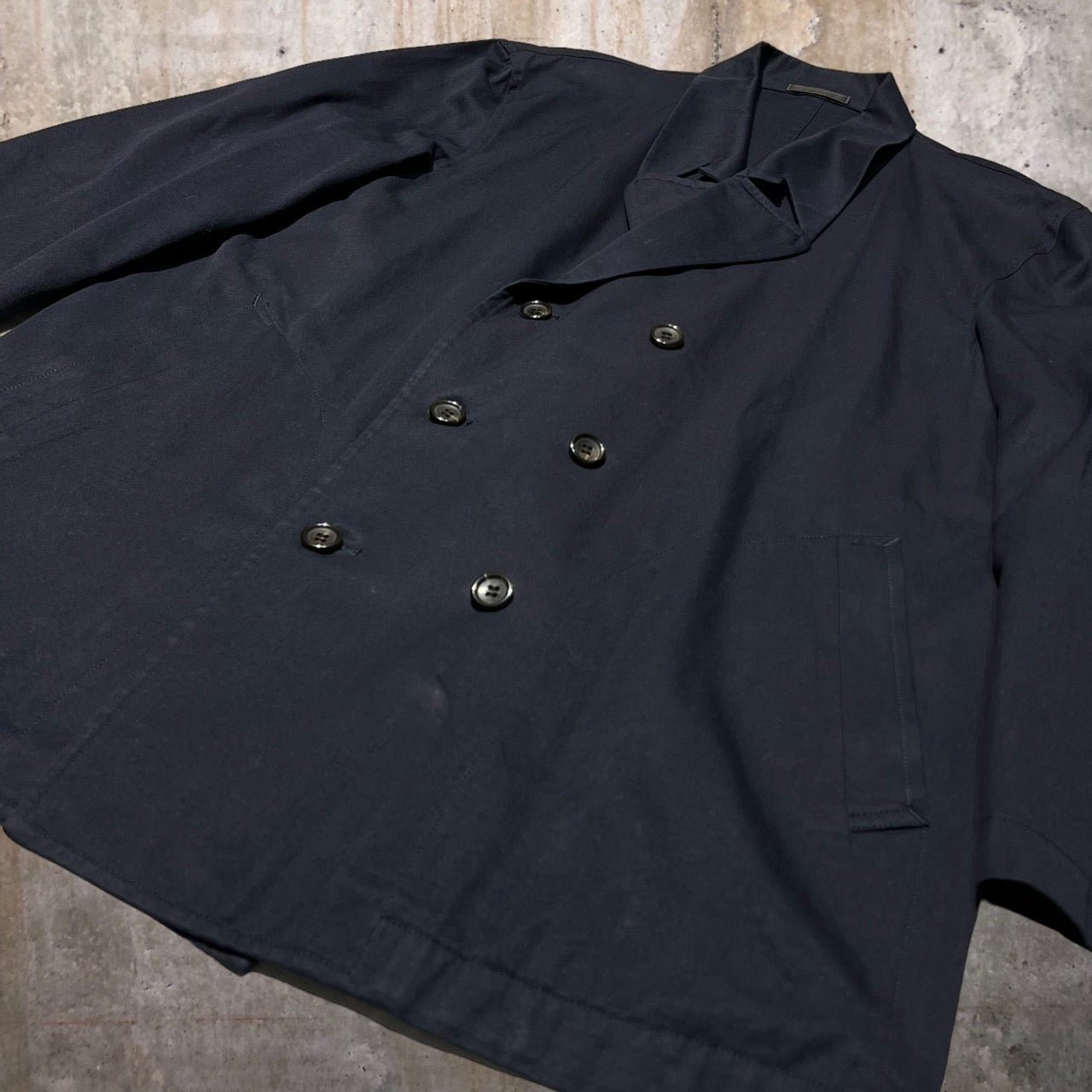 COMME des GARCONS HOMME PLUS(コムデギャルソンオムプリュス) 80'sコットンダブルジャケット PJ-111020 表記なし(XL程度) ネイビー AD表記なし