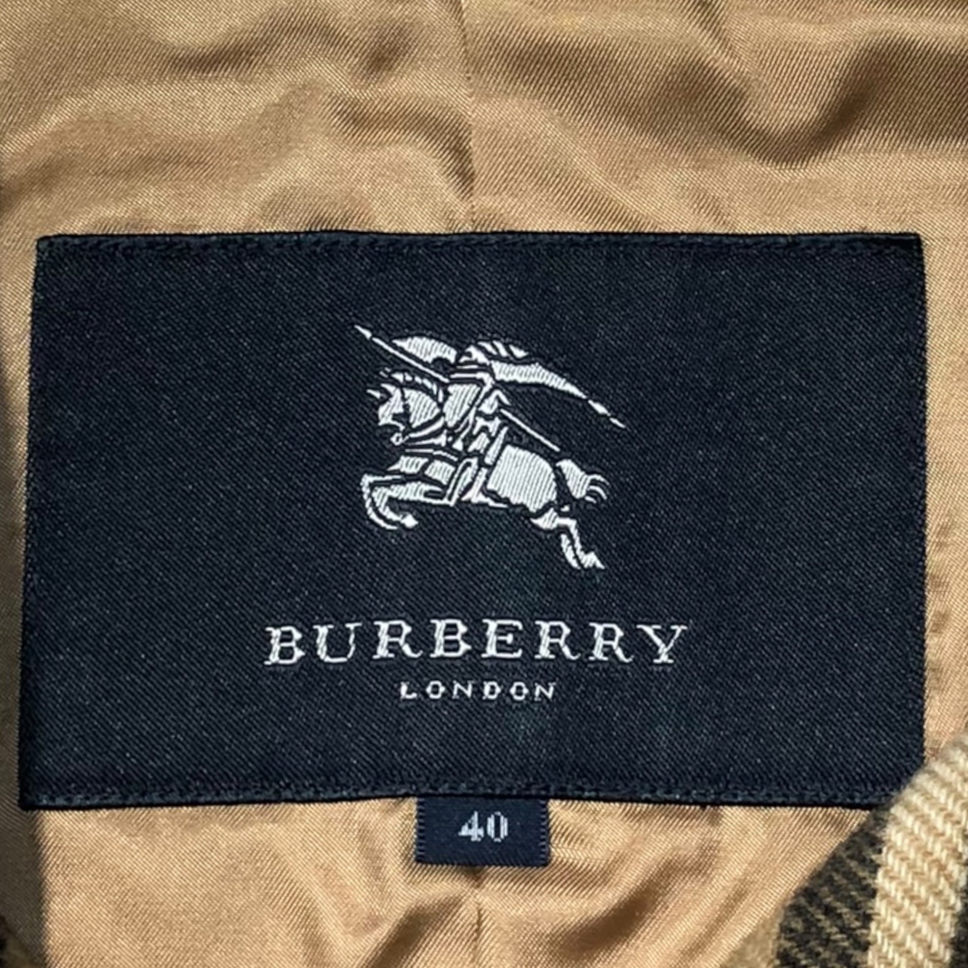 BURBERRY LONDON(バーバリーロンドン) cashmere wool jacket カシミヤ ウール ジャケット FN055-051-50 40(L程度) ベージュ ステンカラー コート ノバチェック