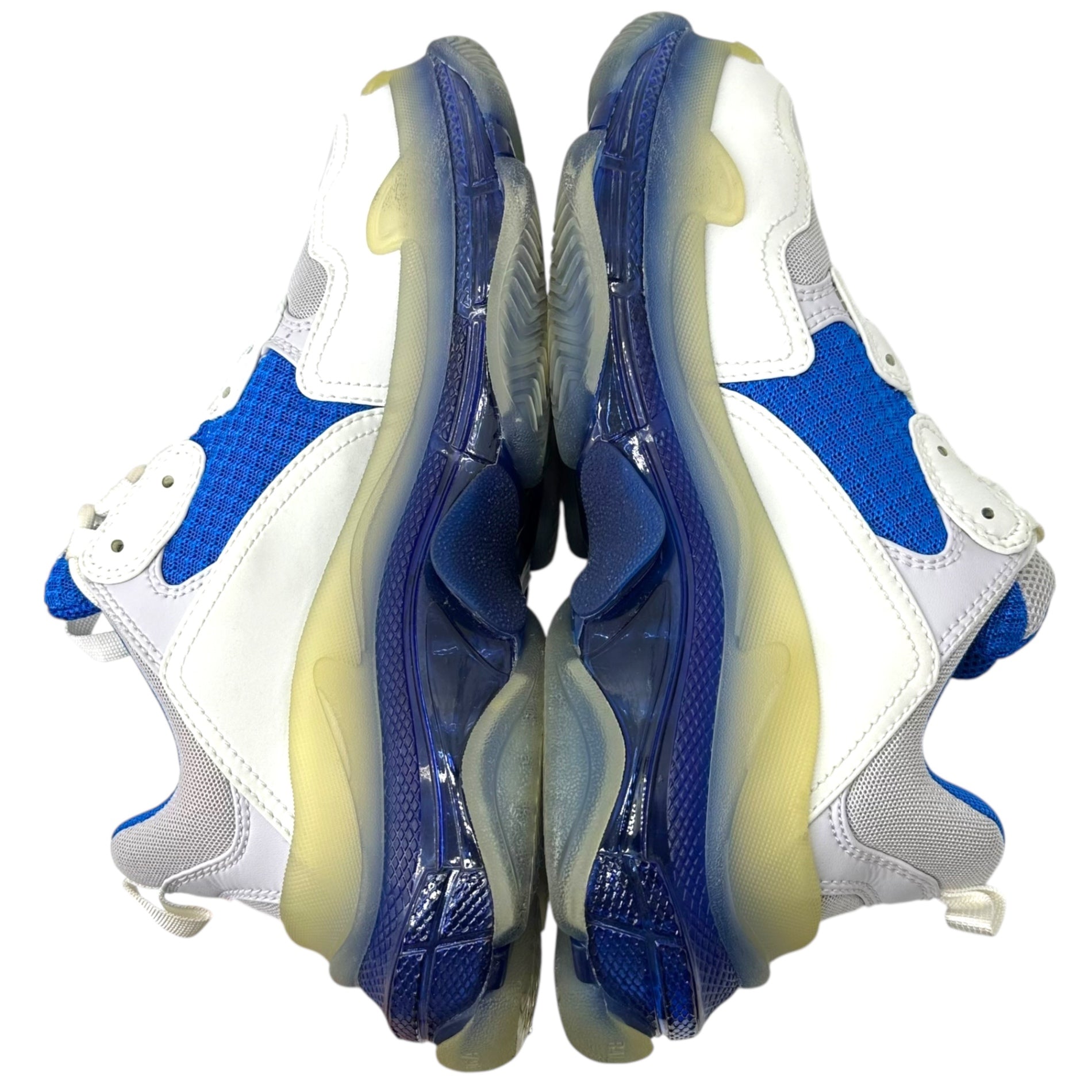 BALENCIAGA(バレンシアガ) Triple S トリプルS 544351 39(26cm) ホワイト×ブルー 厚底 ダッド ボリューム スニーカー