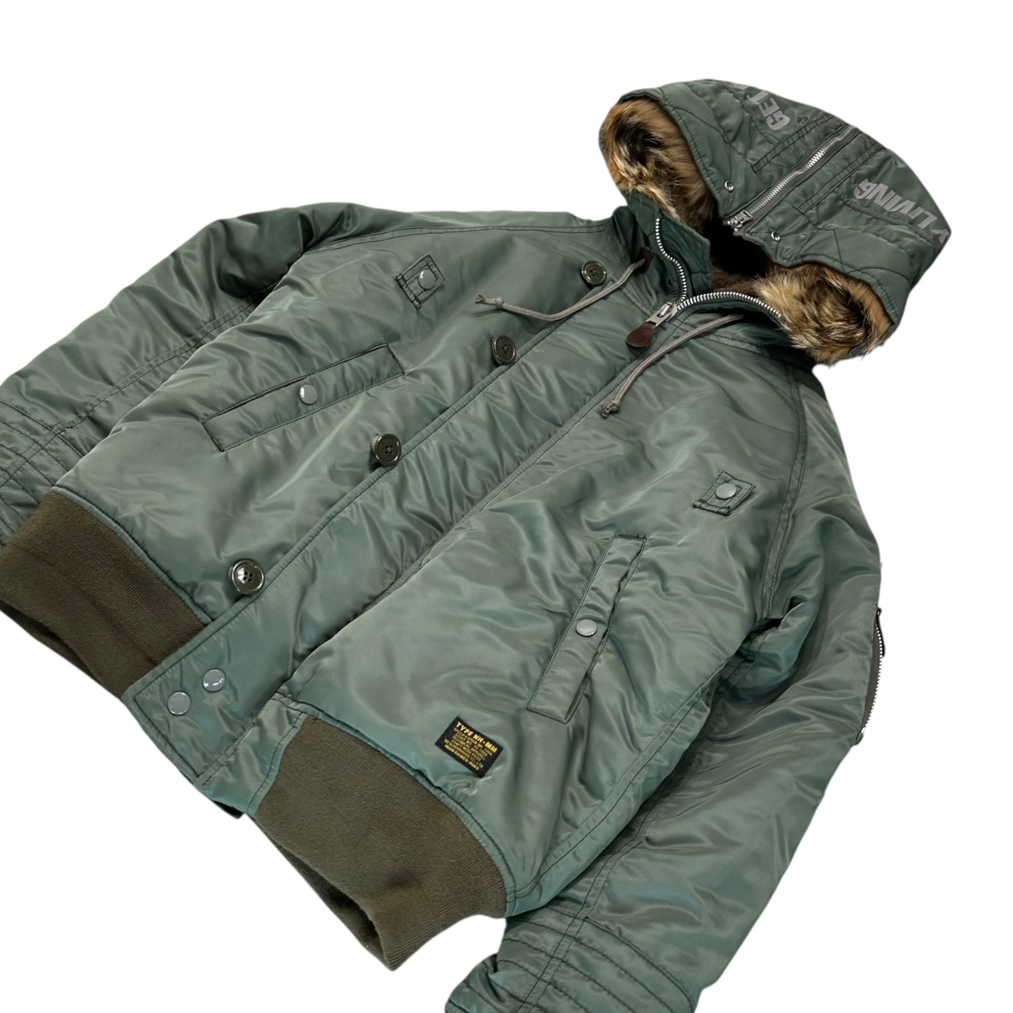 NEIGHBORHOOD(ネイバーフッド) 17AW N-2D / N-JKT フライト ジャケット 172SZNH-JKM05 S カーキ