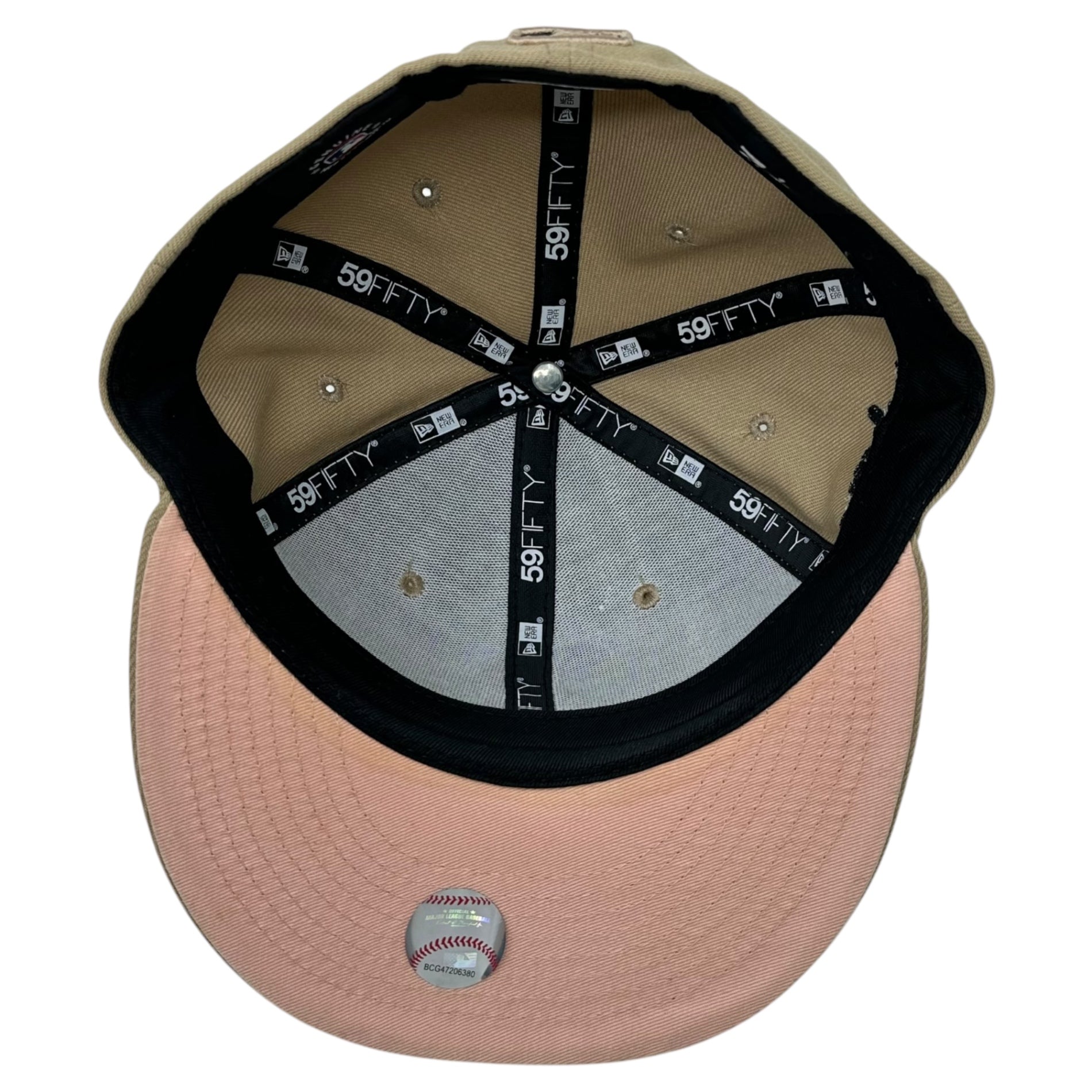 NEW ERA(ニューエラ) X JOE FRESHGOODS BOSTON RED SOX 59FIFTY FITTED CAP ジョーフレッシュ フィッテッド ベースボール キャップ 7 1/4 ベージュ×レッド MLB ボストンレッドソックス