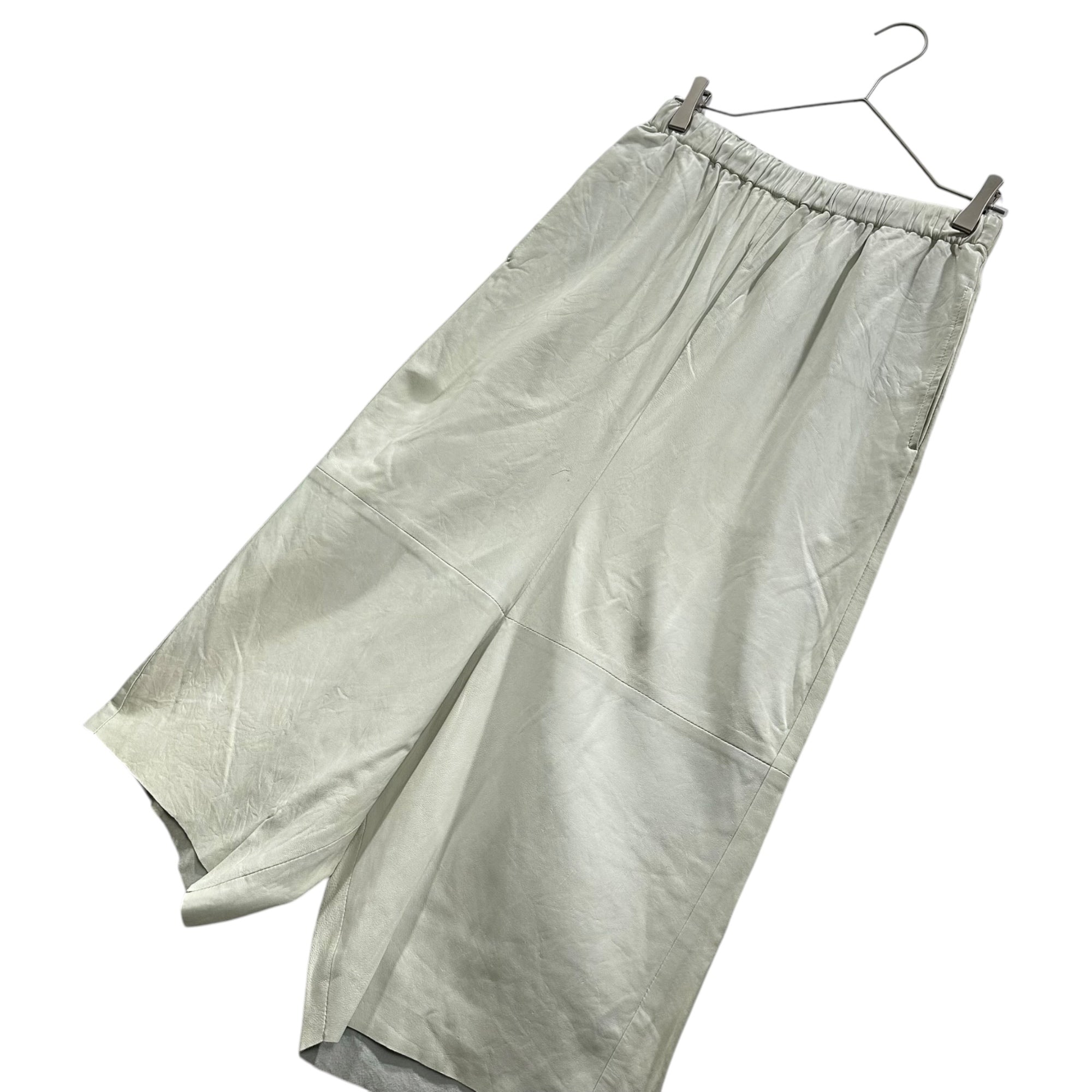 COMME des GARCONS COMME des GARCONS(コムデギャルソンコムデギャルソン) Leather Penguin Sarouel Pants レザー ペンギン サルエル パンツ S8P001 S オフホワイト AD表記無