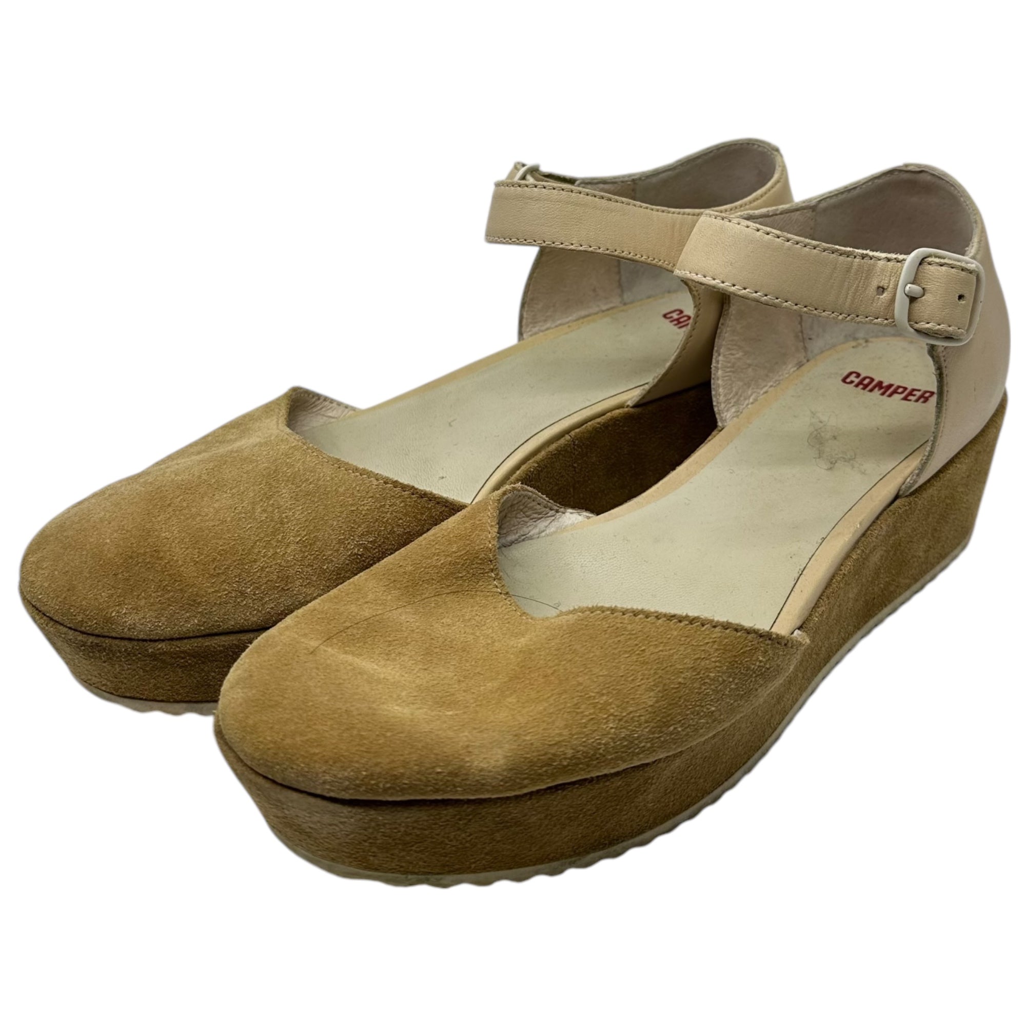 CAMPER(カンペール) Laika ウェッジソール サンダル 厚底 39(24.5cm) ベージュ