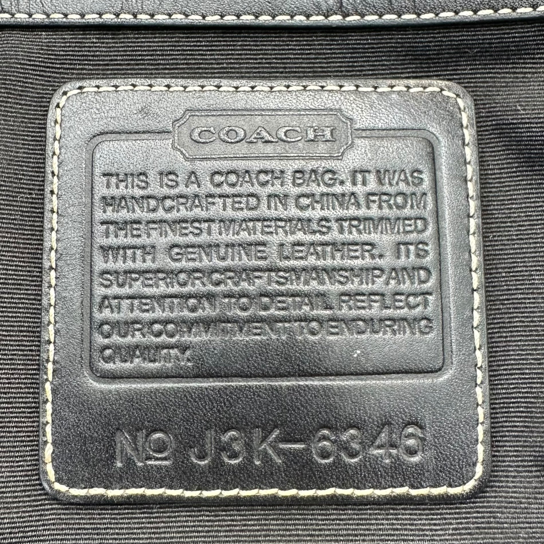 COACH(コーチ) Signature Shoulder Bag シグネチャー ショルダー バッグ 6346 グレー×ブラック