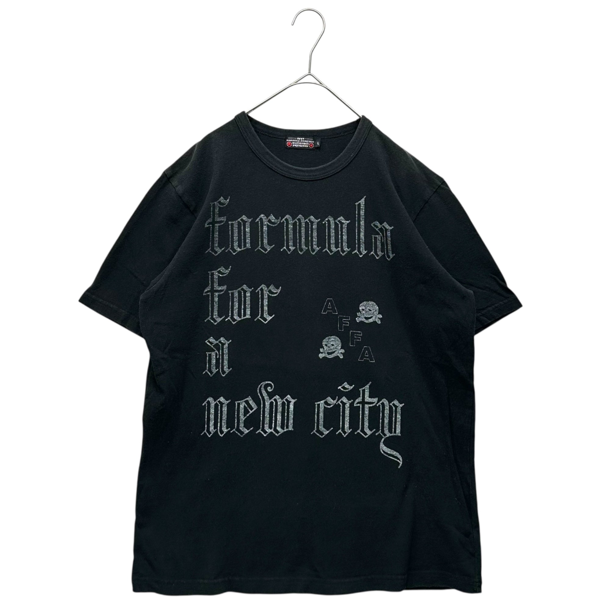 AFFA(エーエフエフエー) 13SS Front Print T-Shirt フロント プリント Tシャツ L ブラック