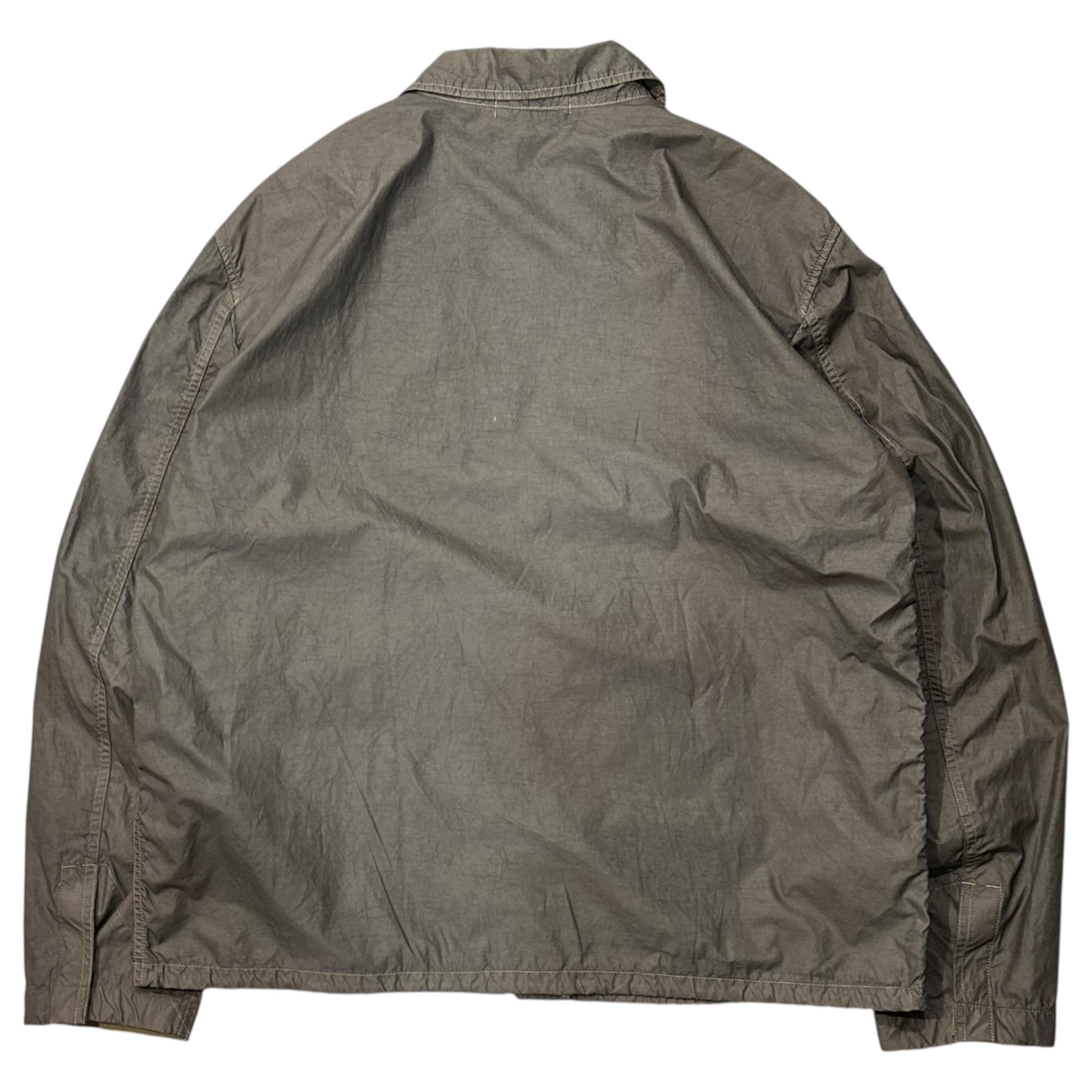 STONE ISLAND(ストーンアイランド) 02SS Cotton Nylon Tela Garment Dyed Military Jacket コットン ナイロン テラ ガーメントダイ ミリタリー ジャケット 3616M027 XL カーキ 00’s