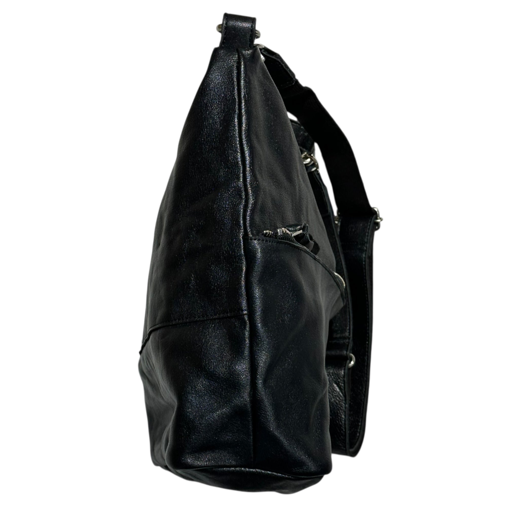 OPENING ACT(オープニングアクト) MADE in JAPAN Washcow Leather 2-Way Shoulder Bag ウォッシュカウレザー2WAY ショルダー バッグ opa250565 ブラック 日本製 本革