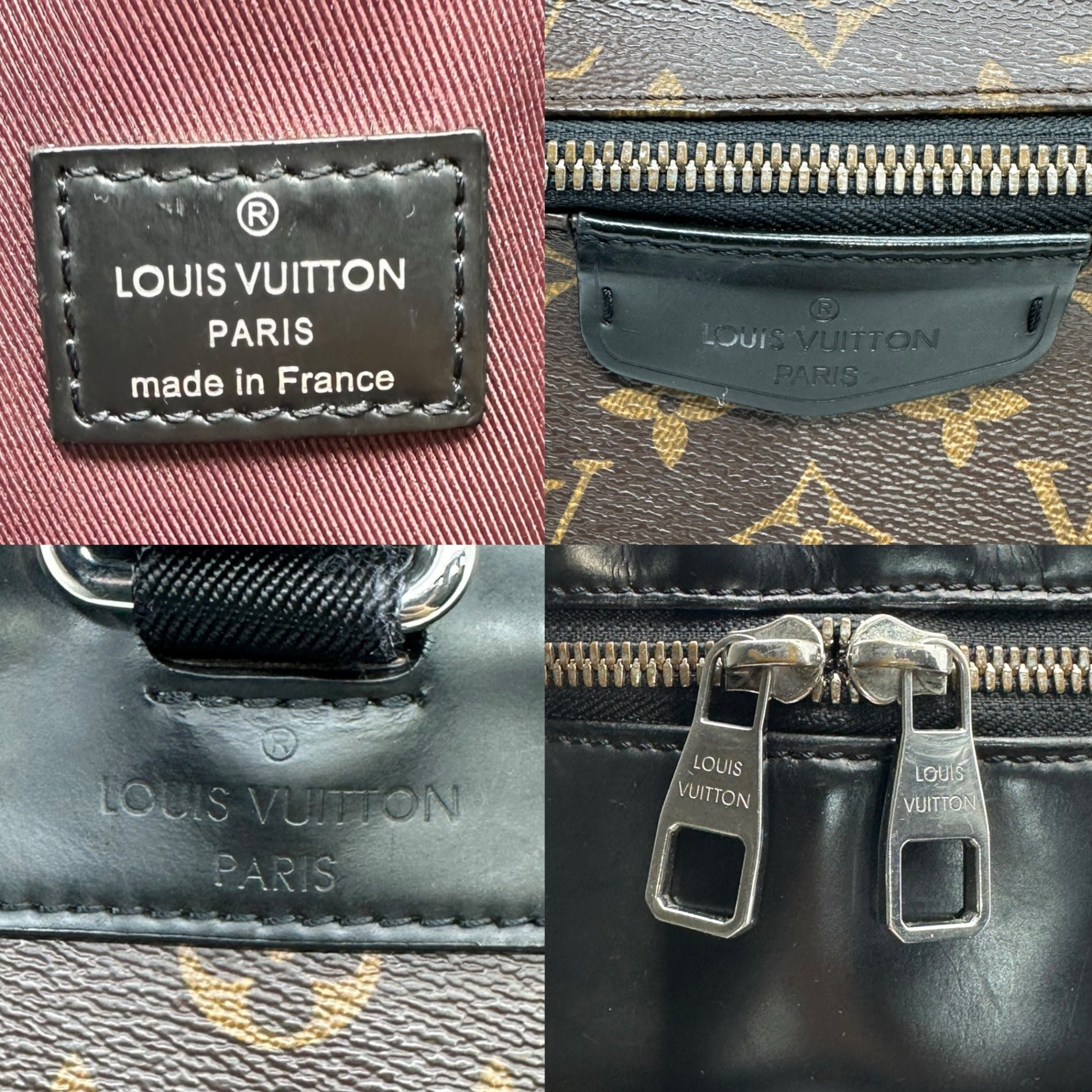 LOUIS VUITTON(ルイヴィトン) モノグラム・マカサー ジョッシュ リュック デイパック バックパック 型番:M41530 ブラウン×ブラック 製造番号:SP1199