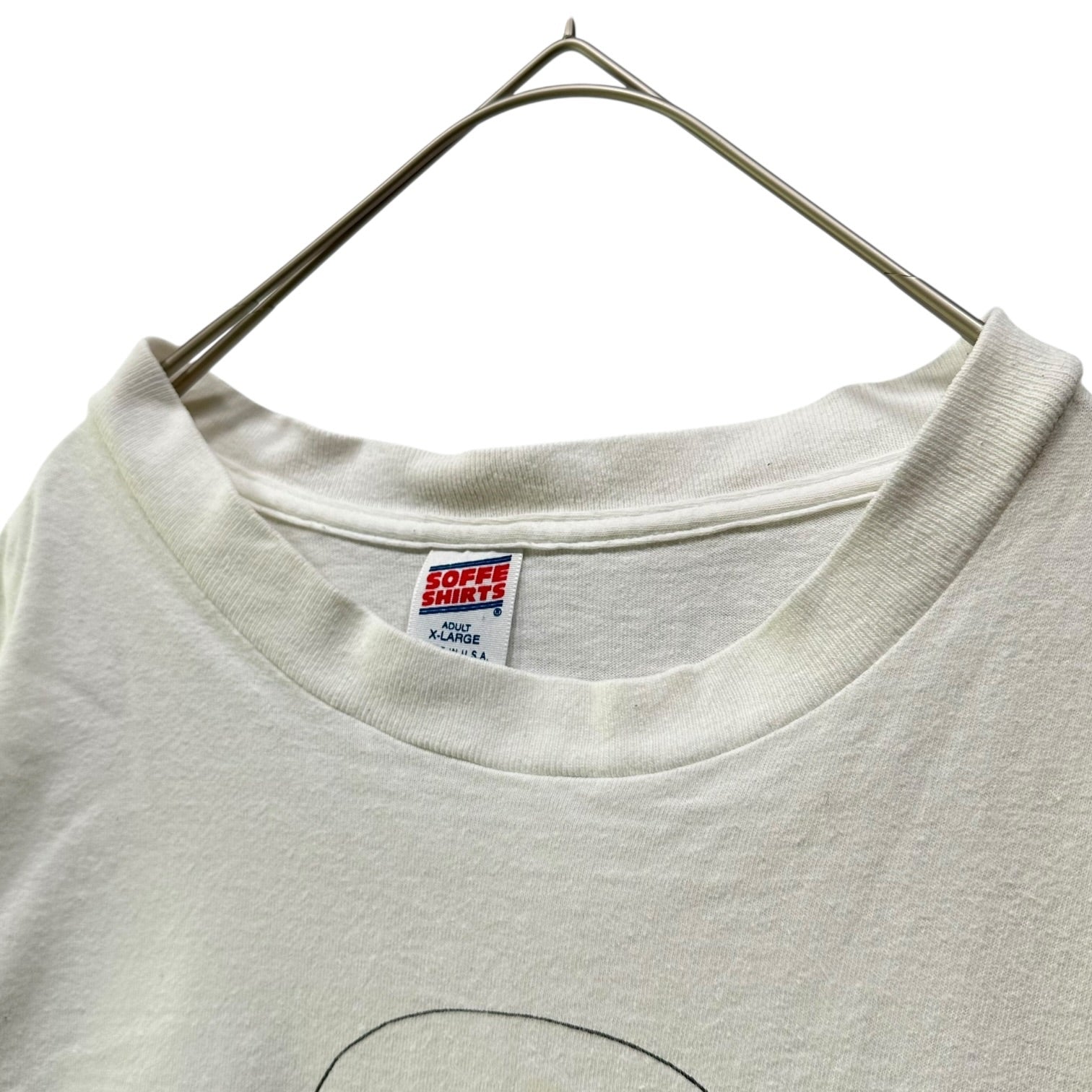 Largely Literary Series(ラージリー リテラリー シリーズ) 90's Charles Darwin Print T-Shirt 90年代 チャールズ ダーウィン プリント Tシャツ XL ホワイト×ブラック SOFFE SHIRTボディ ヴィンテージ 稀少品