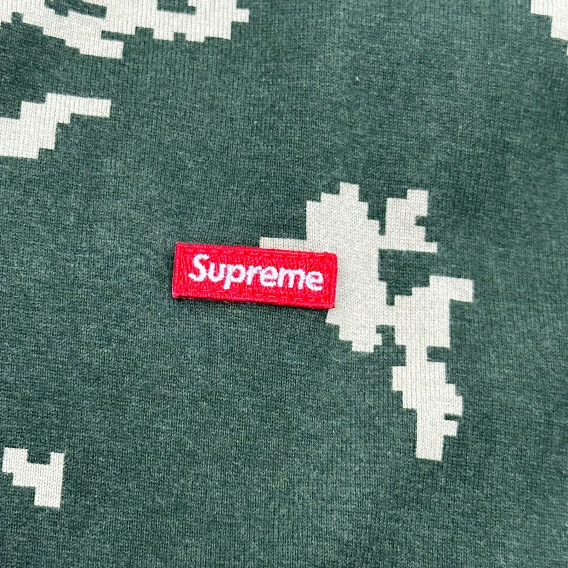 SUPREME(シュプリーム) 21AW Small Box Logo L/S Tee スモール ボックス ロゴ 長袖 Tシャツ デジカモ L グリーン×カーキ 21FW Olive Russian Camo