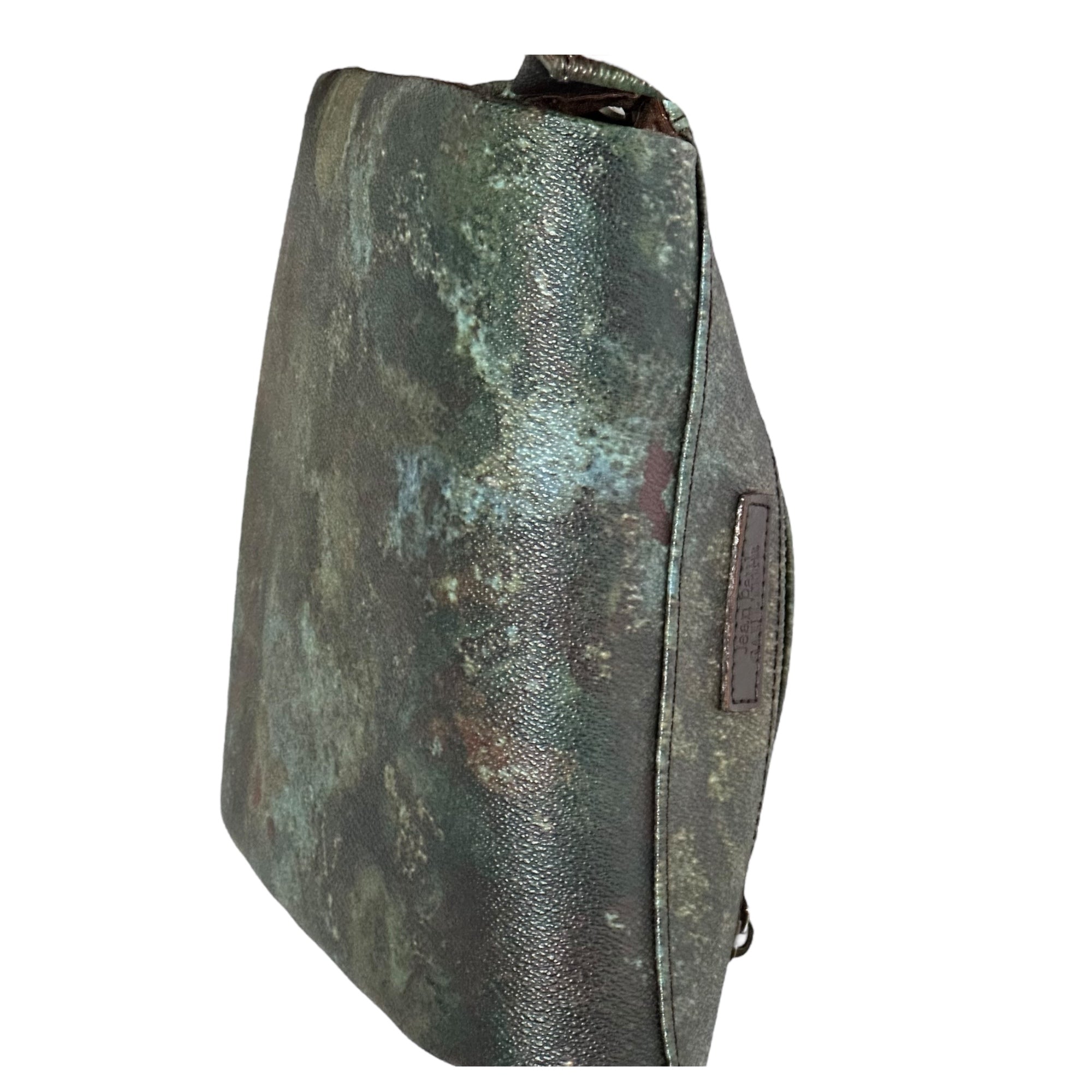 Jean Paul GAULTIER(ジャンポールゴルチエ) V Cyber Flap Shoulder Bag Vサイバー フラップ ショルダー バッグ ブルー×ブラウン