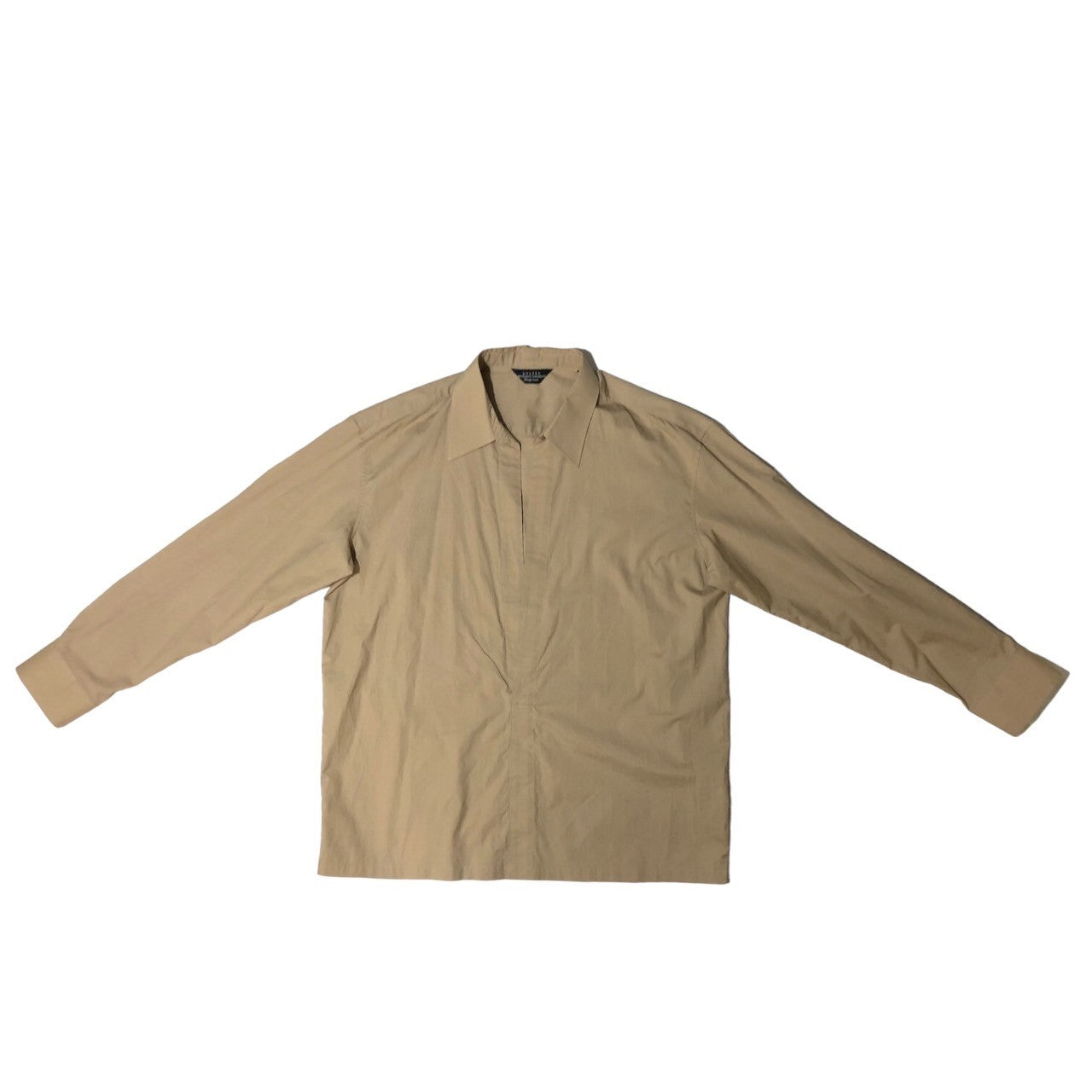 UNUSED(アンユーズド) 19SS PULLOVER SHIRT プルオーバー シャツ スキッパー US1534 SIZE 2(M) ベージュ 参考定価30,000円+税