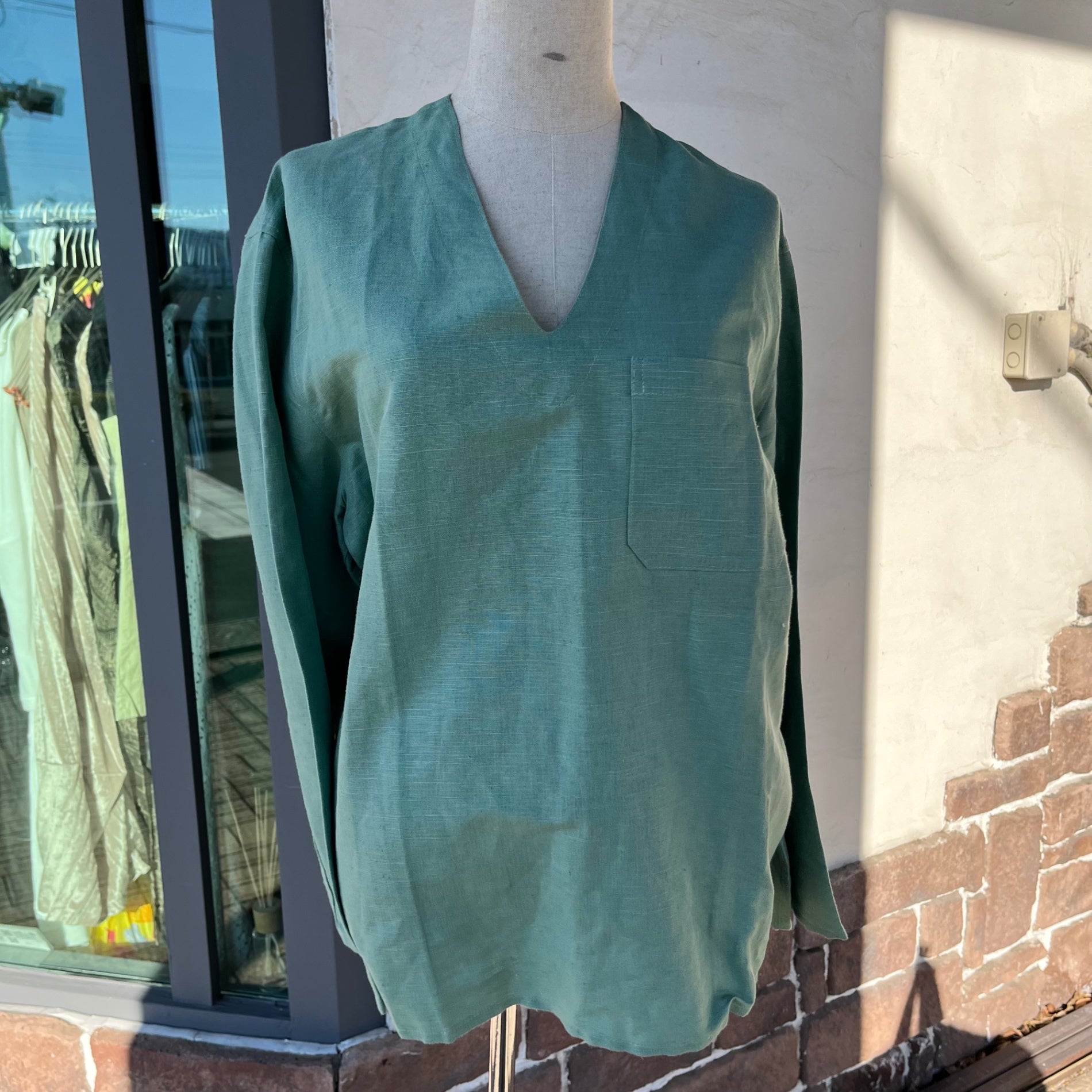 VINTAGE(ヴィンテージ) 90's surgical smock サージカルスモック 90年代 48(L) グリーン ミリタリーアイテム
