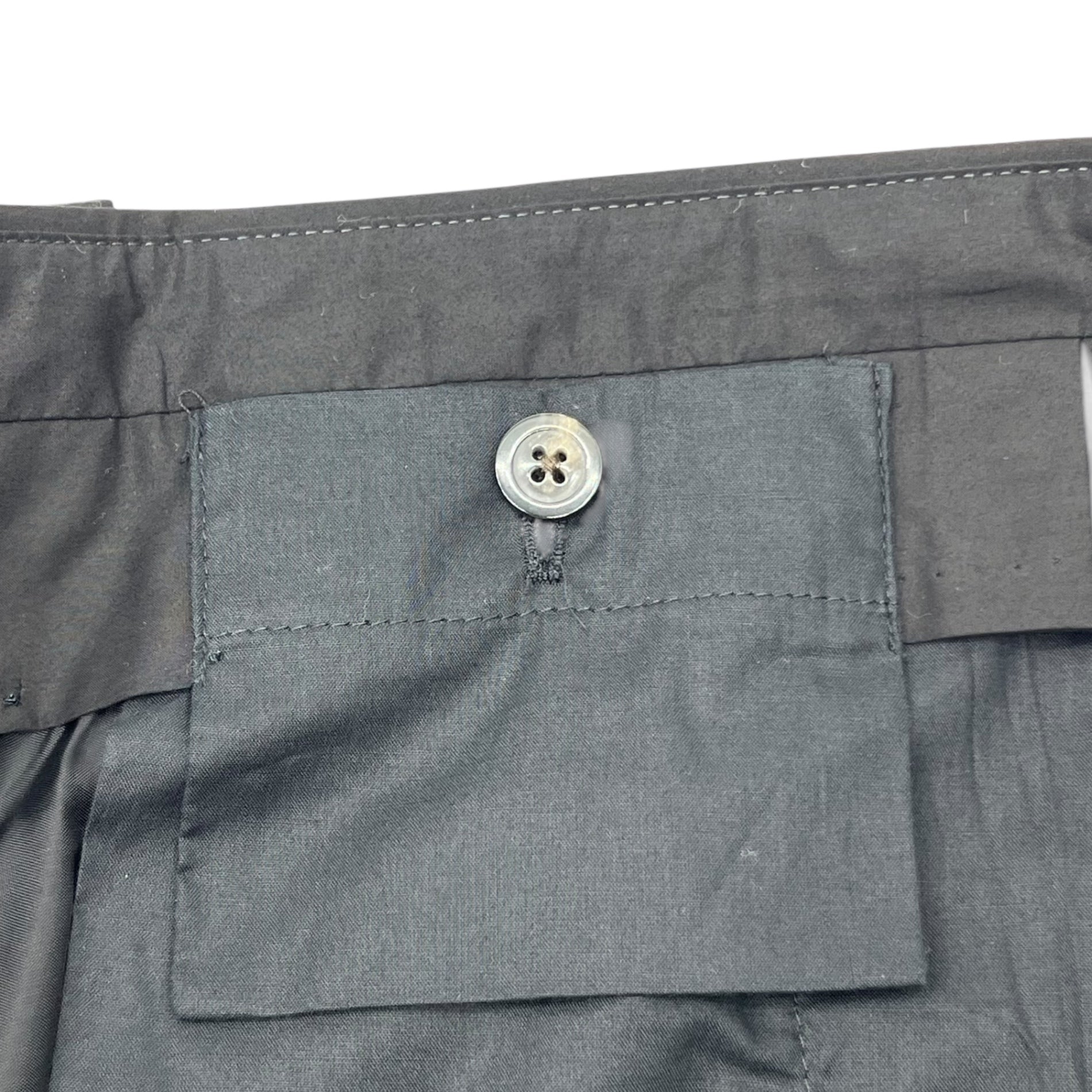 Rick Owens(リックオウエンス) 21SS 7/8 cotton slacks 7分~8分丈 コットン スラックス ASTAIRES クロップド RU21S6359-P 46 ブラック