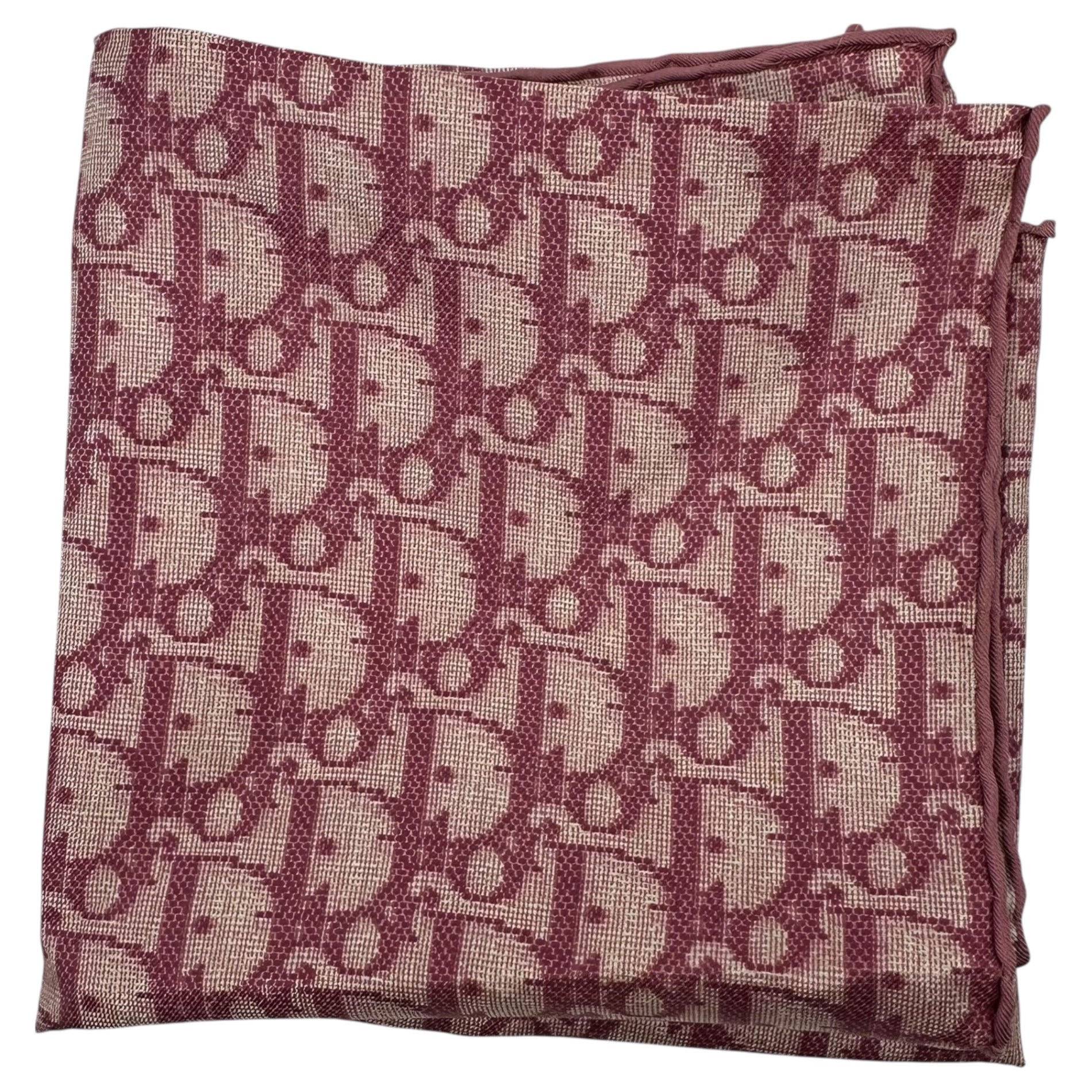 Christian Dior(クリスチャンディオール) Old Trotter All-over Pattern Silk Scarf オールド トロッター 総柄 シルク スカーフ レッド