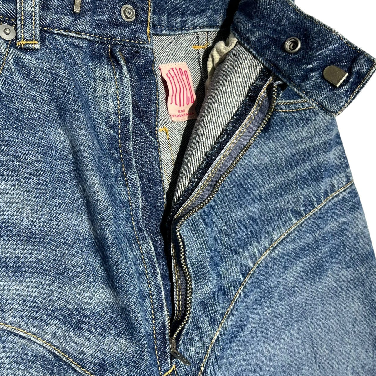 FETICO(フェティコ) LASER-CUT WIDE JEANS レーザー カット ワイド ジーンズ デニム パンツ FTC2420601 2(M程度) インディゴ