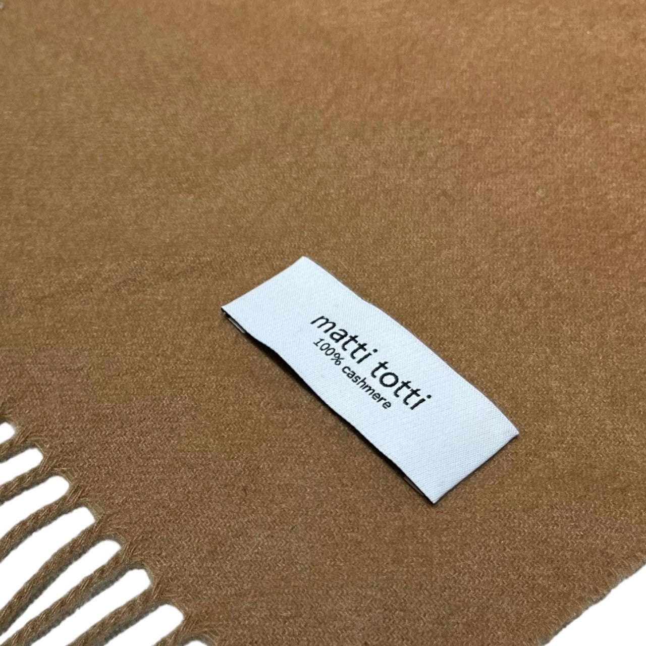 matti totti(マッティトッティ) カシミアマフラー ベージュ カシミア100%