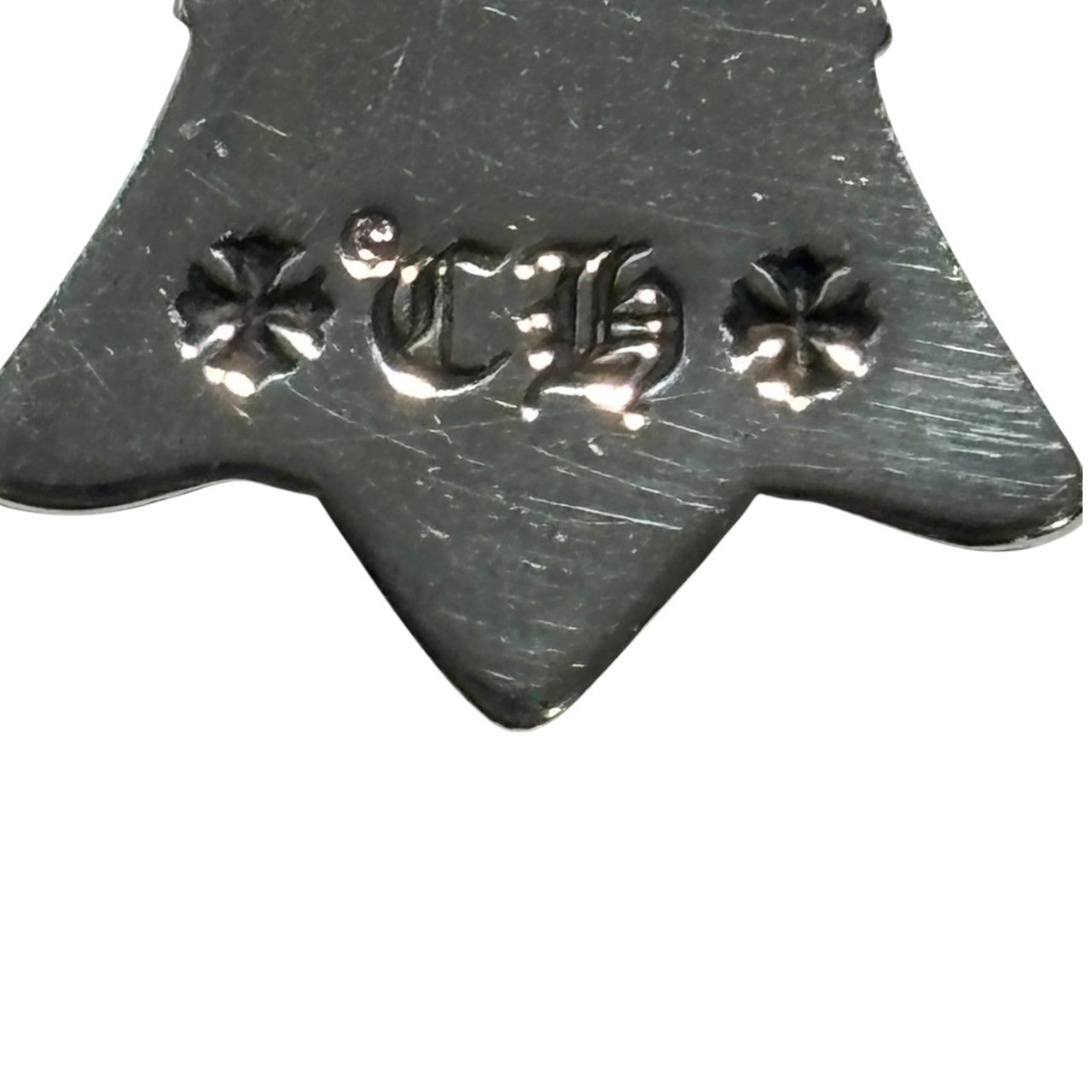 CHROME HEARTS(クロムハーツ) DBL CH CRS SML スモール ダブル CH クロス ペンダント トップ SML シルバー インボイス原本、革袋付