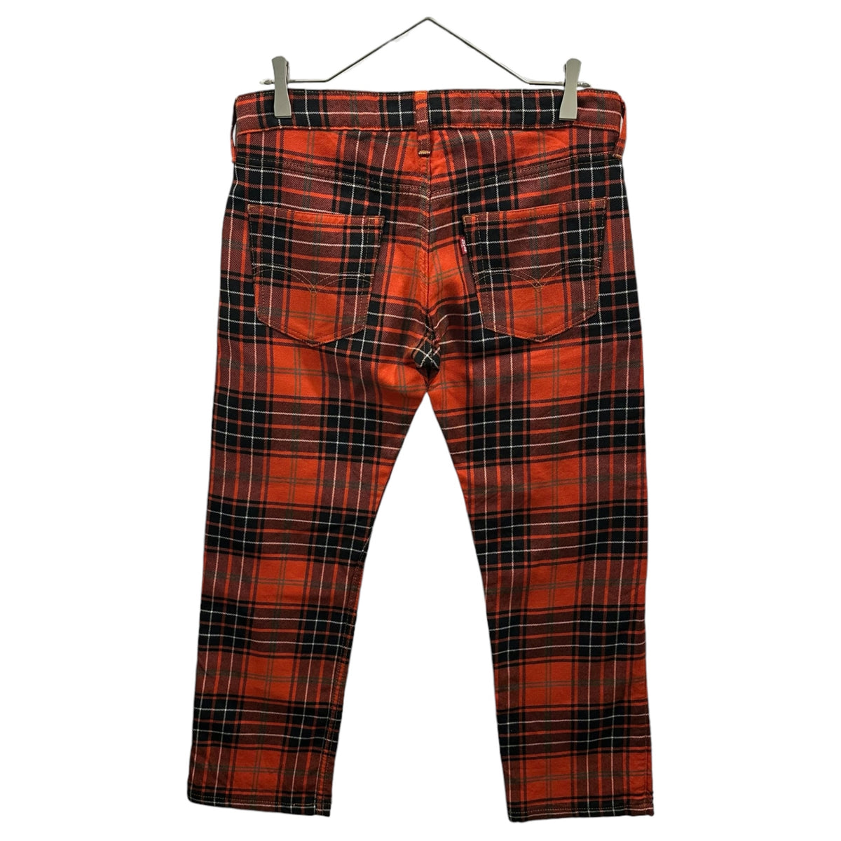 COMME des GARCONS JUNYA WATANABE MAN(コムデギャルソンジュンヤワタナベマン) 2002AW Levi's Collaboration Tartan-Check Wool Slim Pants リーバイス コラボ タータン チェック ウール スリム パンツ WG-P028 S レッド×ブラック AD2002 00s アーカイブ