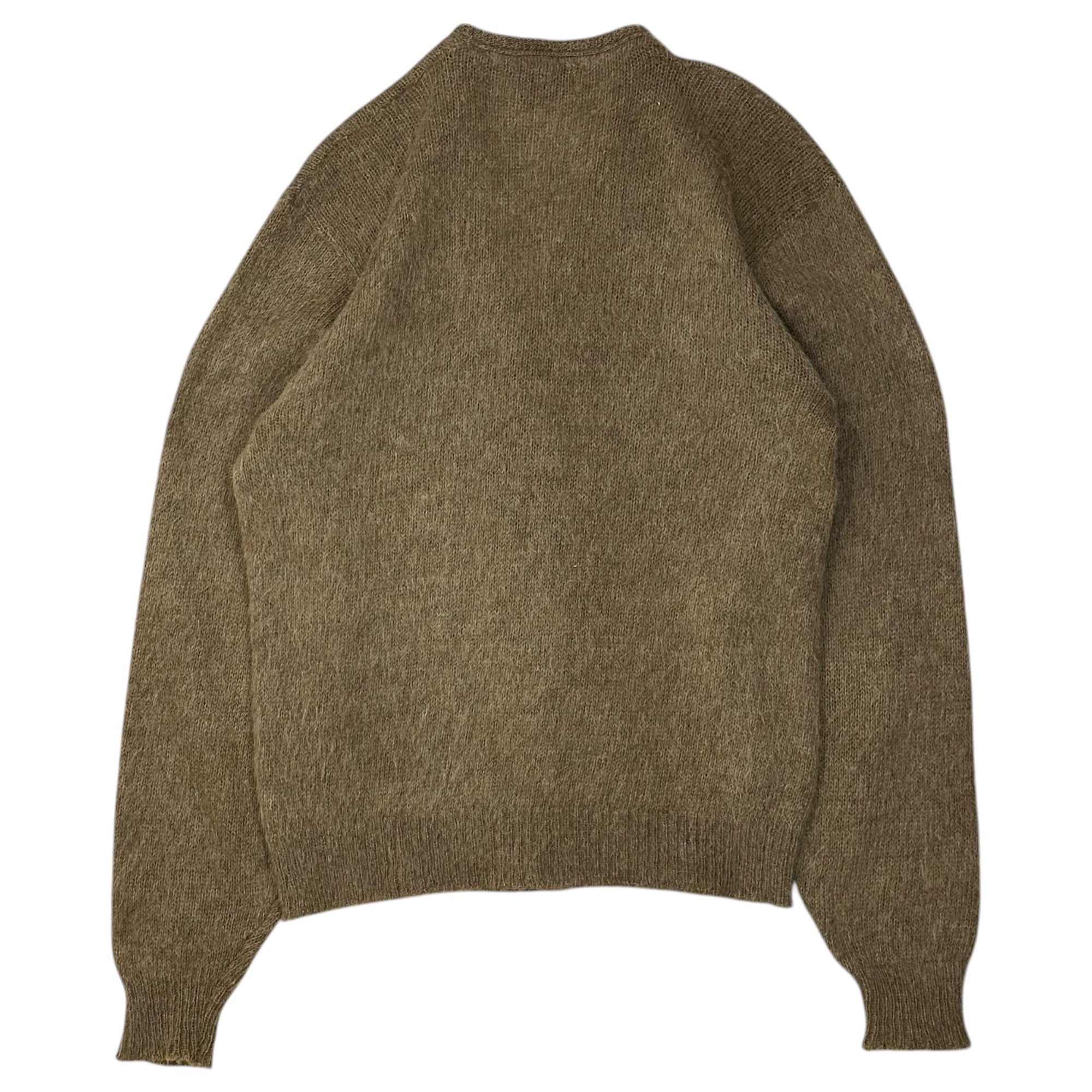 BRENT(ブレント) 60's Shaggy Mohair Cardigan シャギー モヘア カーディガン M ブラウン 60年代 MONTGOMERY WARD