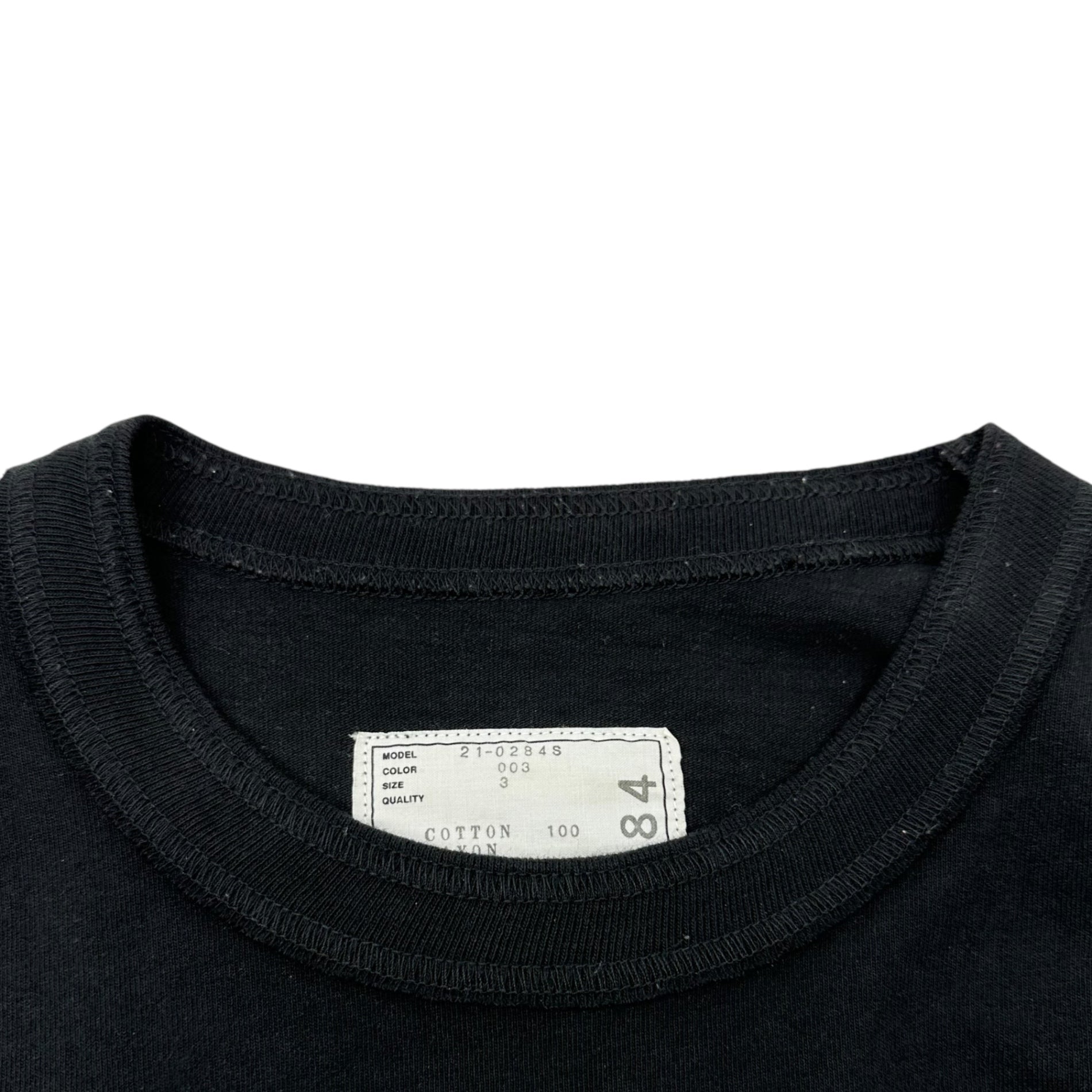 sacai×KAWS(サカイ×カウズ) 21AW Embroidery Long Sleeve ロゴ 刺繍 長袖 Tシャツ 21-0284S 3(L程度) ブラック カットソー