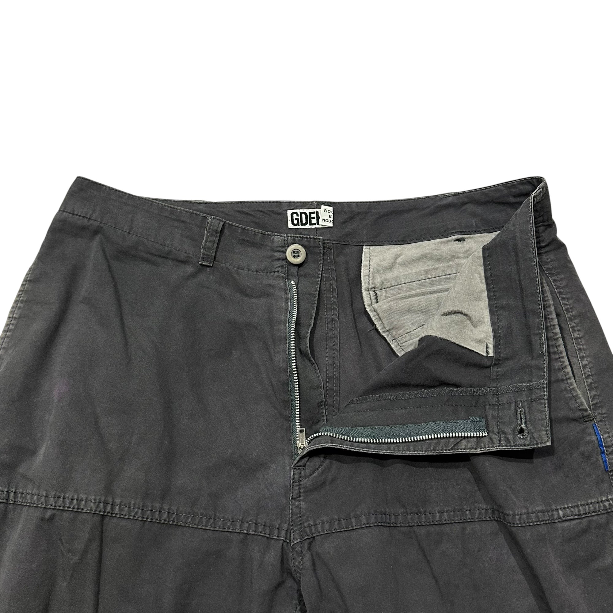 GOODENOUGH(グッドイナフ) 90~00's Drawstring Hem Cotton Pants 裾 ドローコード コットン パンツ L グレー 90年後半~2000年初期 アーカイブ