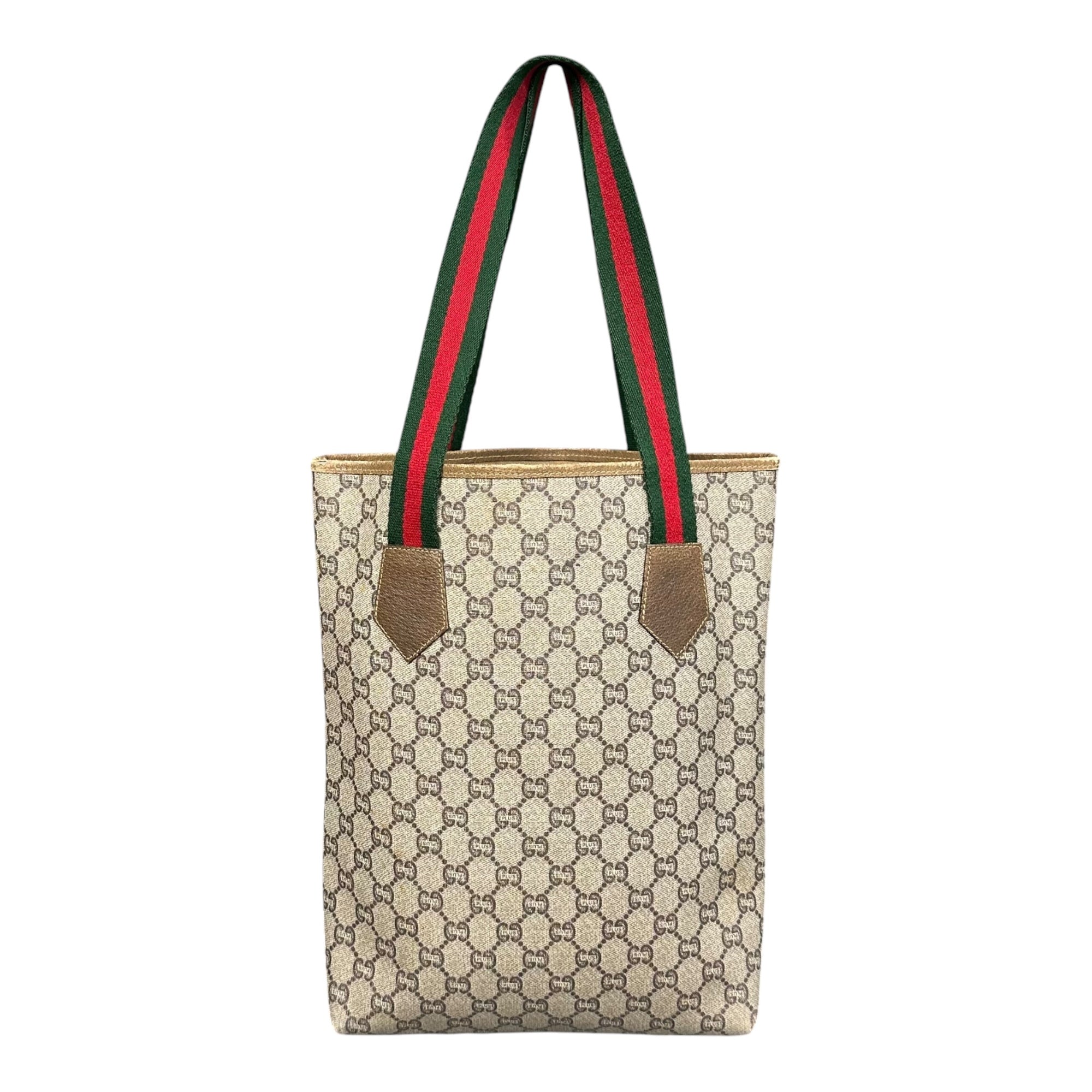Gucci Plus(グッチプラス) Vintage GG PLUS Tote Bag ヴィンテージ GGプラス トート バッグ ベージュ